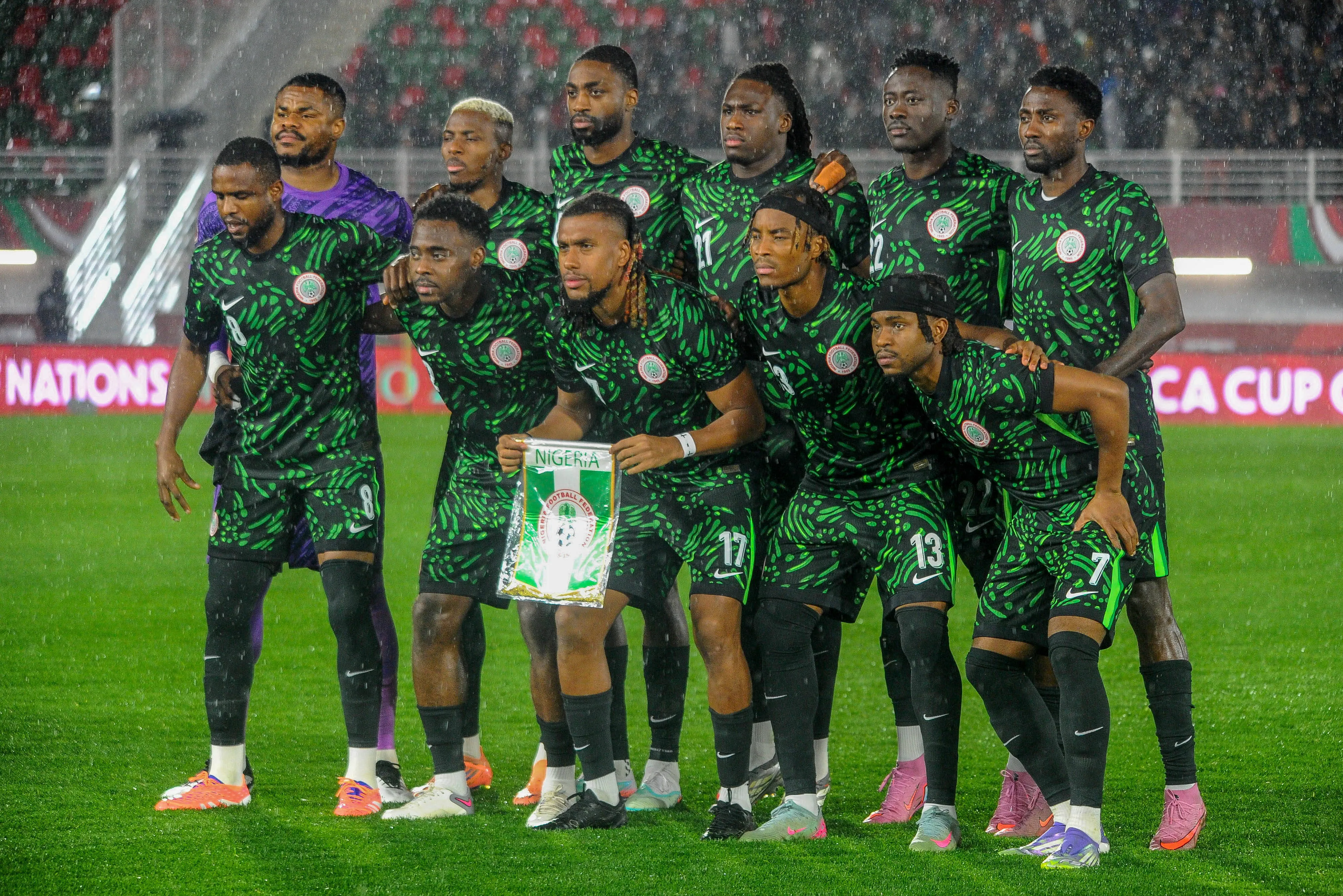 Super Eagles players.