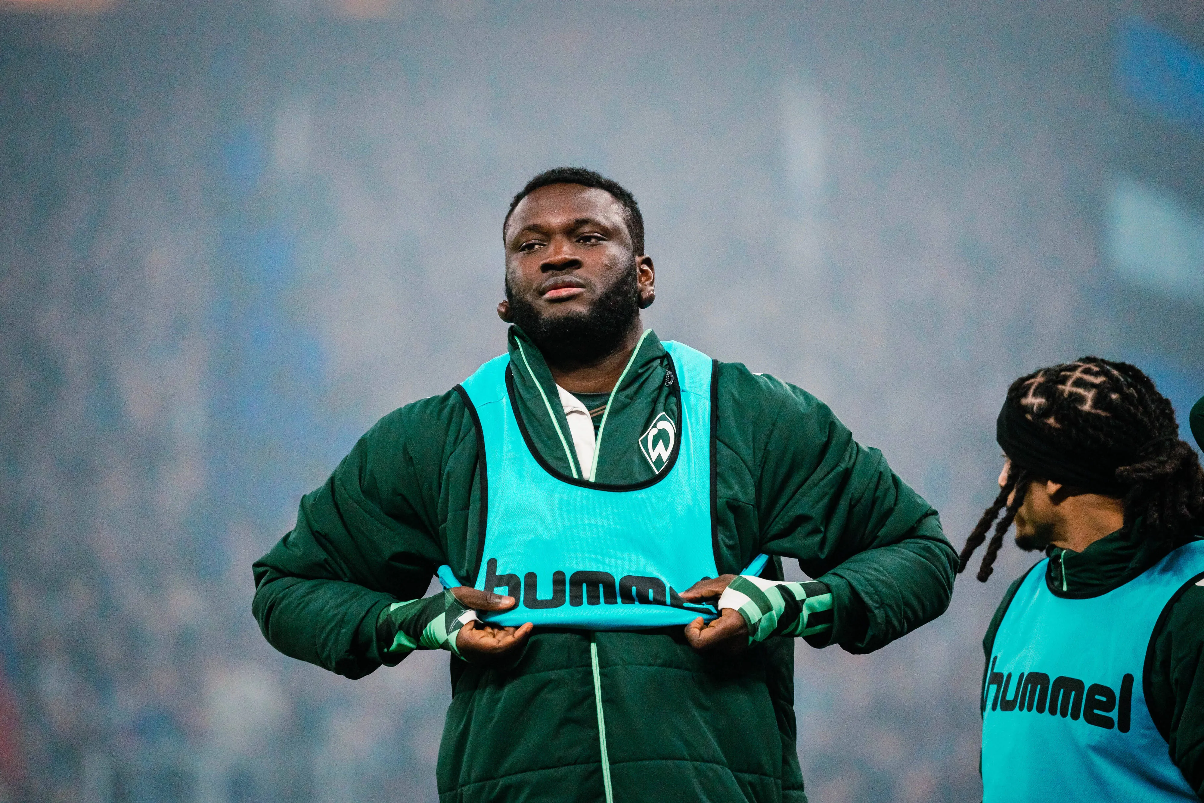 Victor Boniface in action for Werder Bremen
