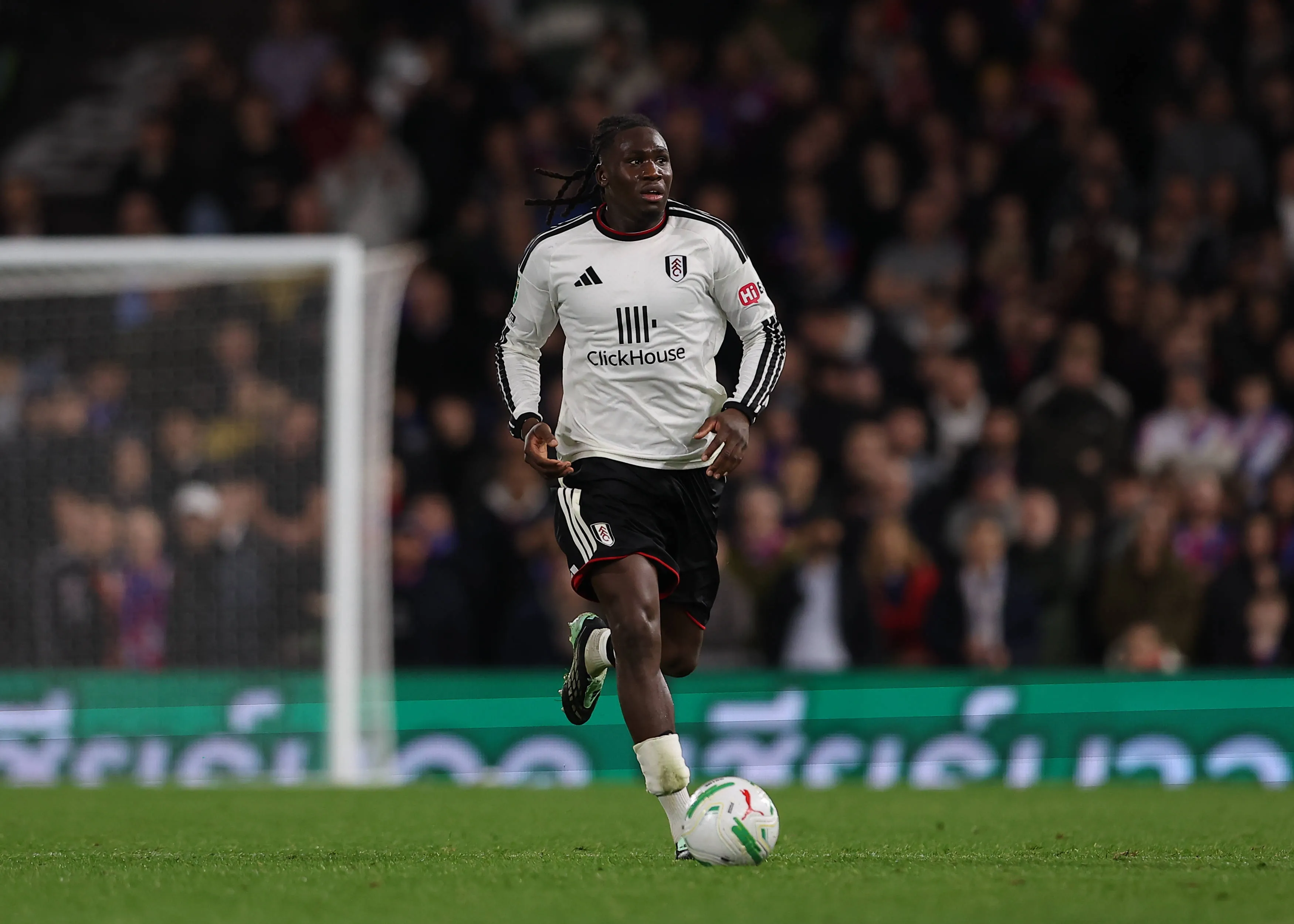 Calvin Bassey of Fulham on the ball