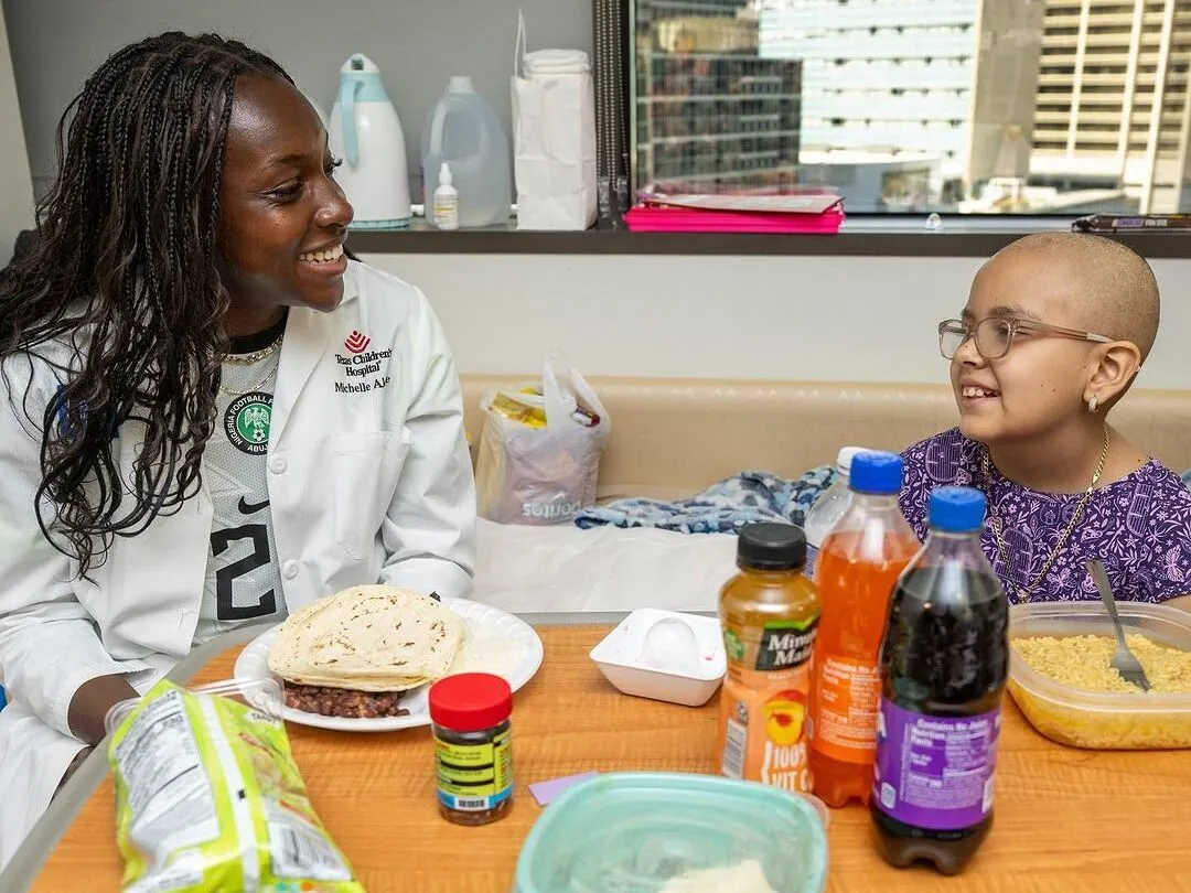 Michelle Alozie is also a cancer research assistant