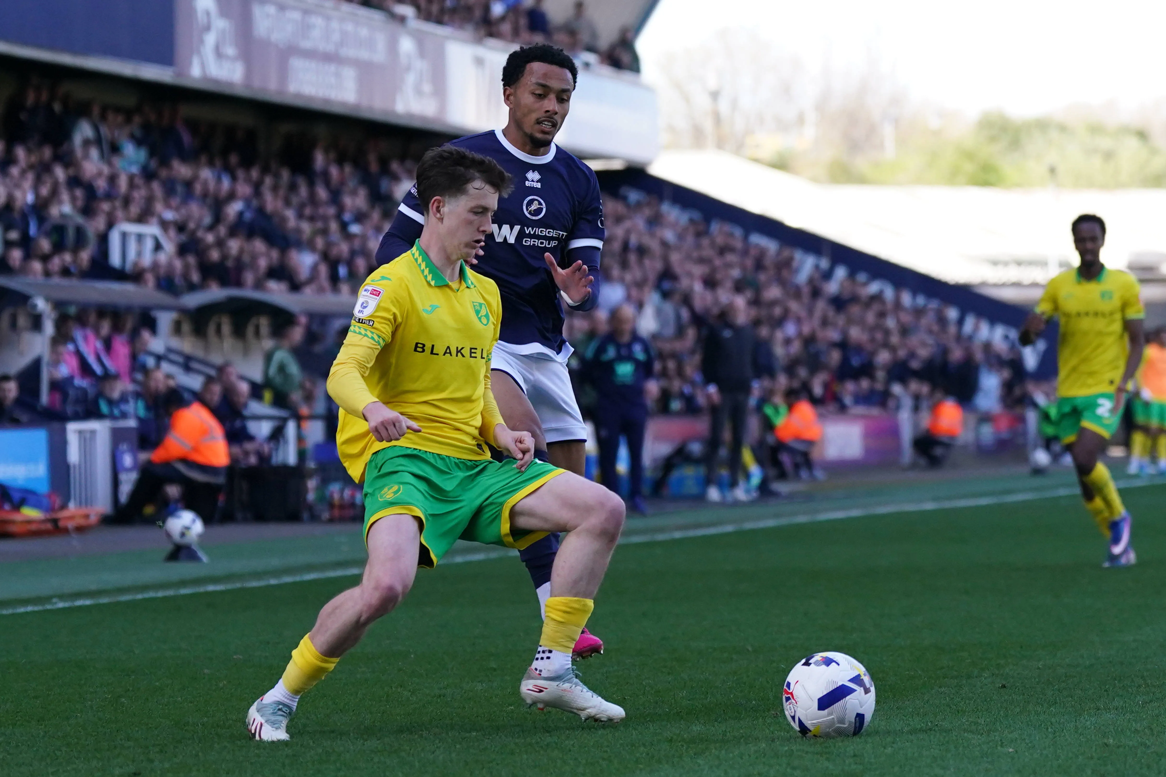 Millwall v Norwich City, Kellen Fisher of Norwich City