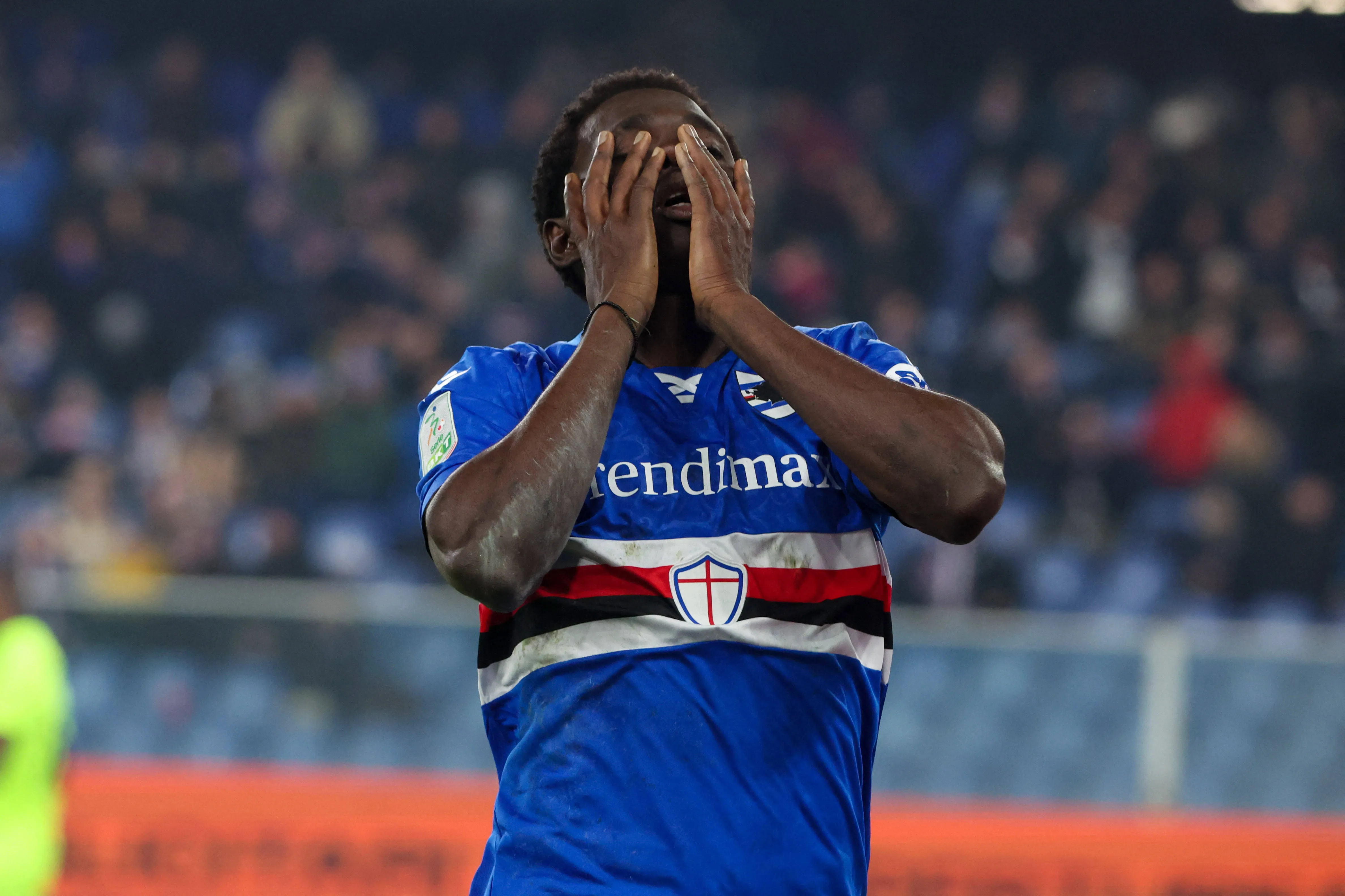 Ebenezer Akinsanmiro during UC Sampdoria vs AC Pisa game