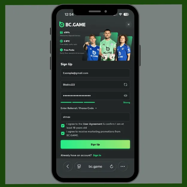 BC.Game promo code enter