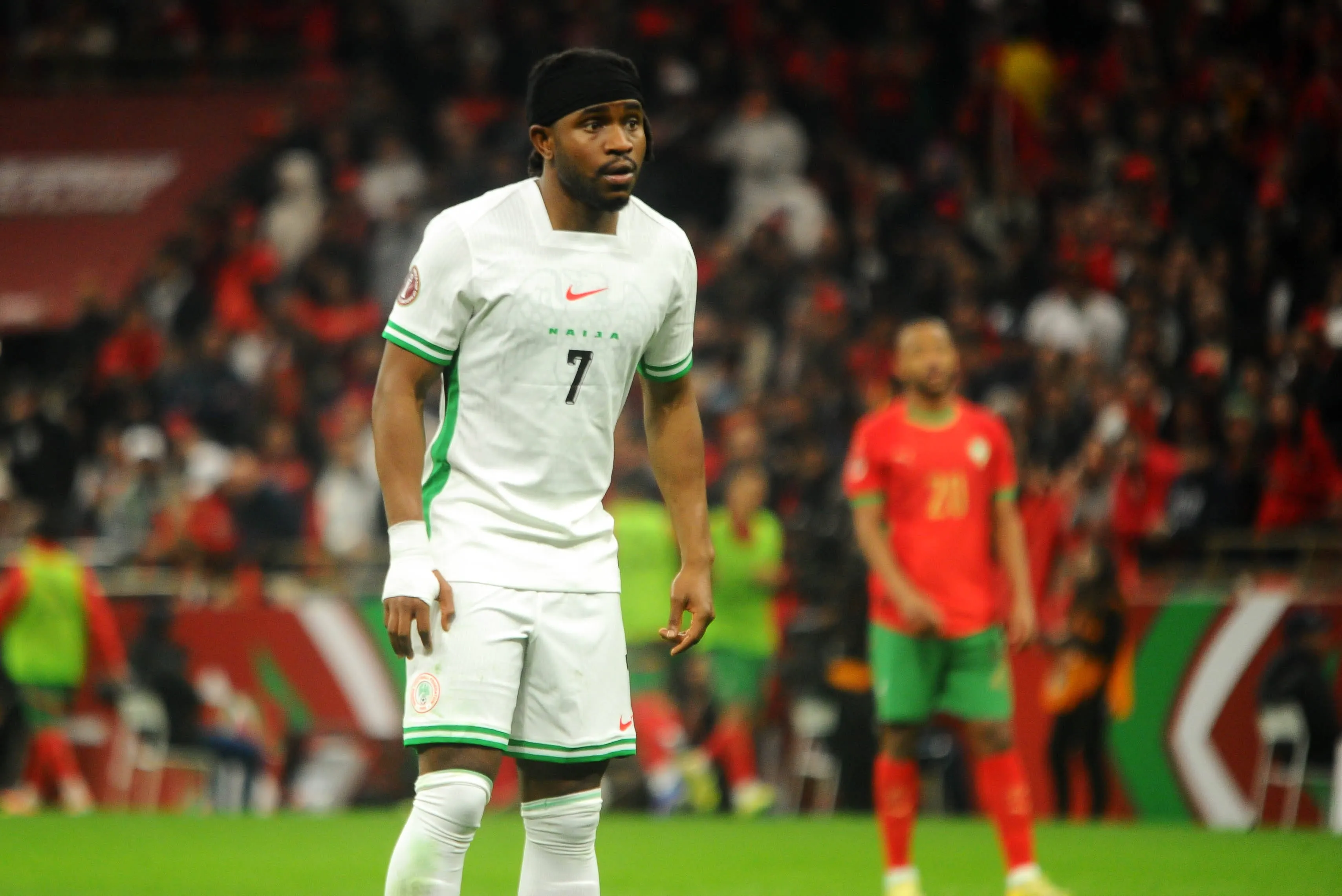 Ademola Lookman in action for Super Eagles Copyright: IMAGO