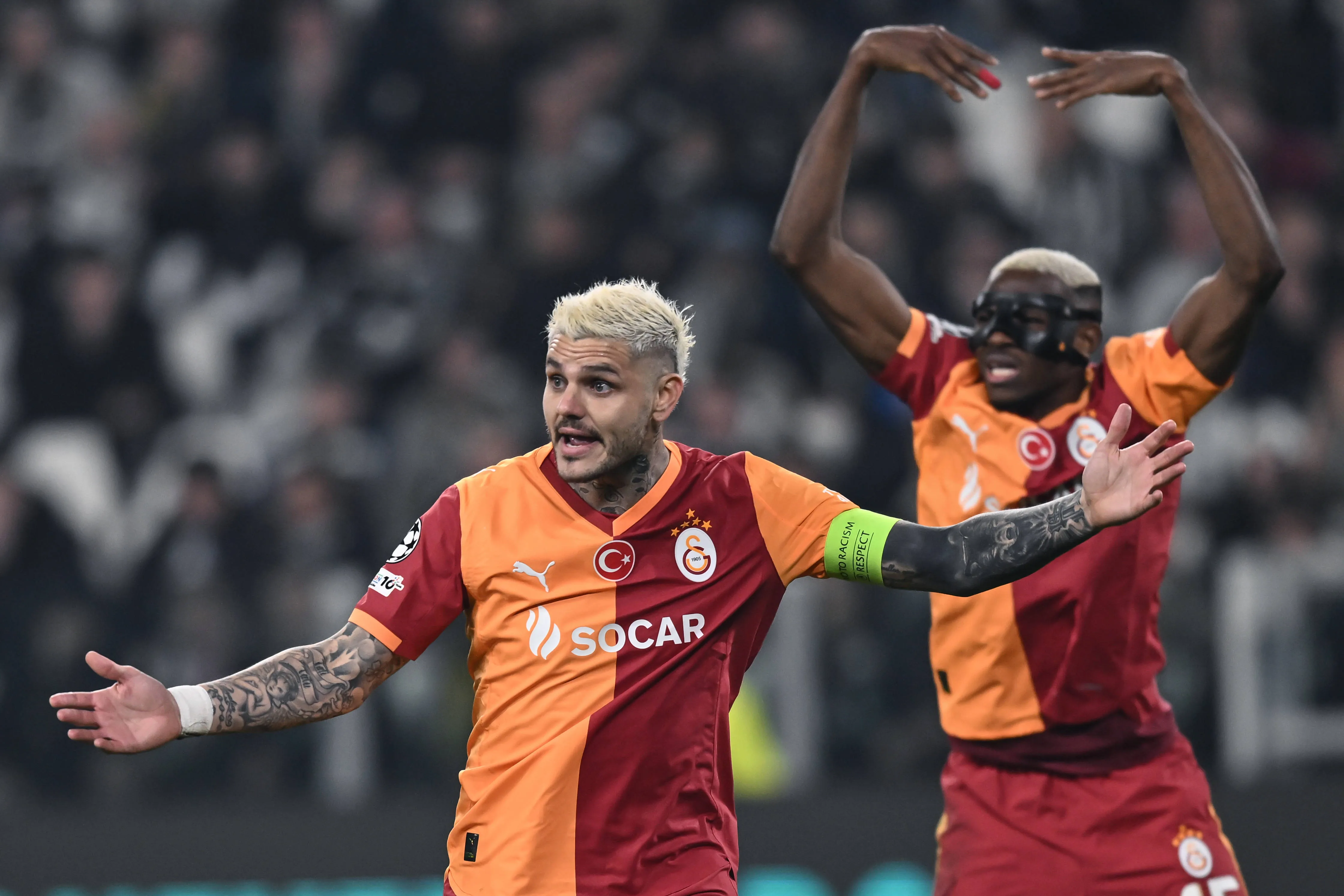 Mauro Icardi and Victor Osimhen