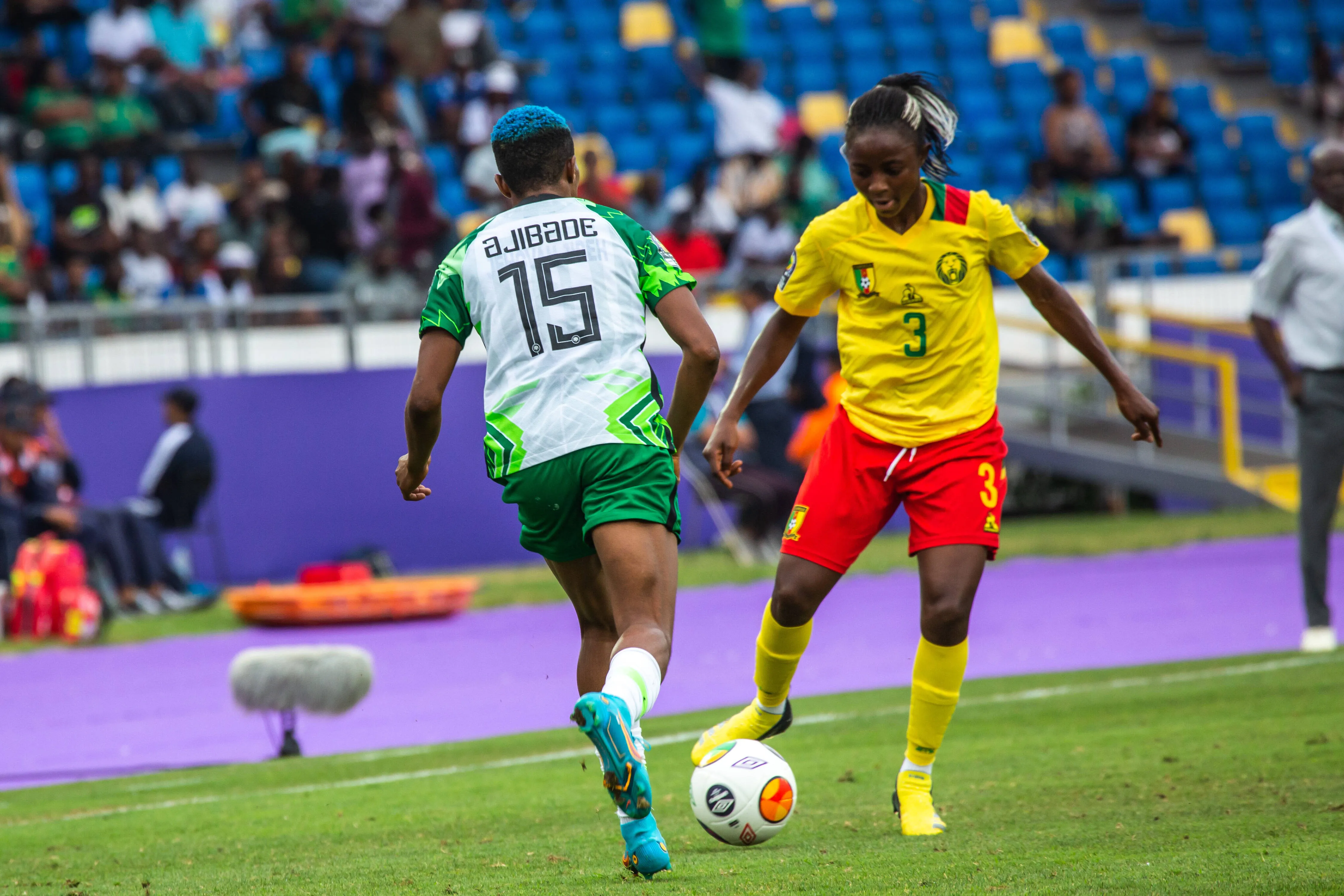 Nigeria Super Falcons against Cameroon's Indomitable Lionesses 
