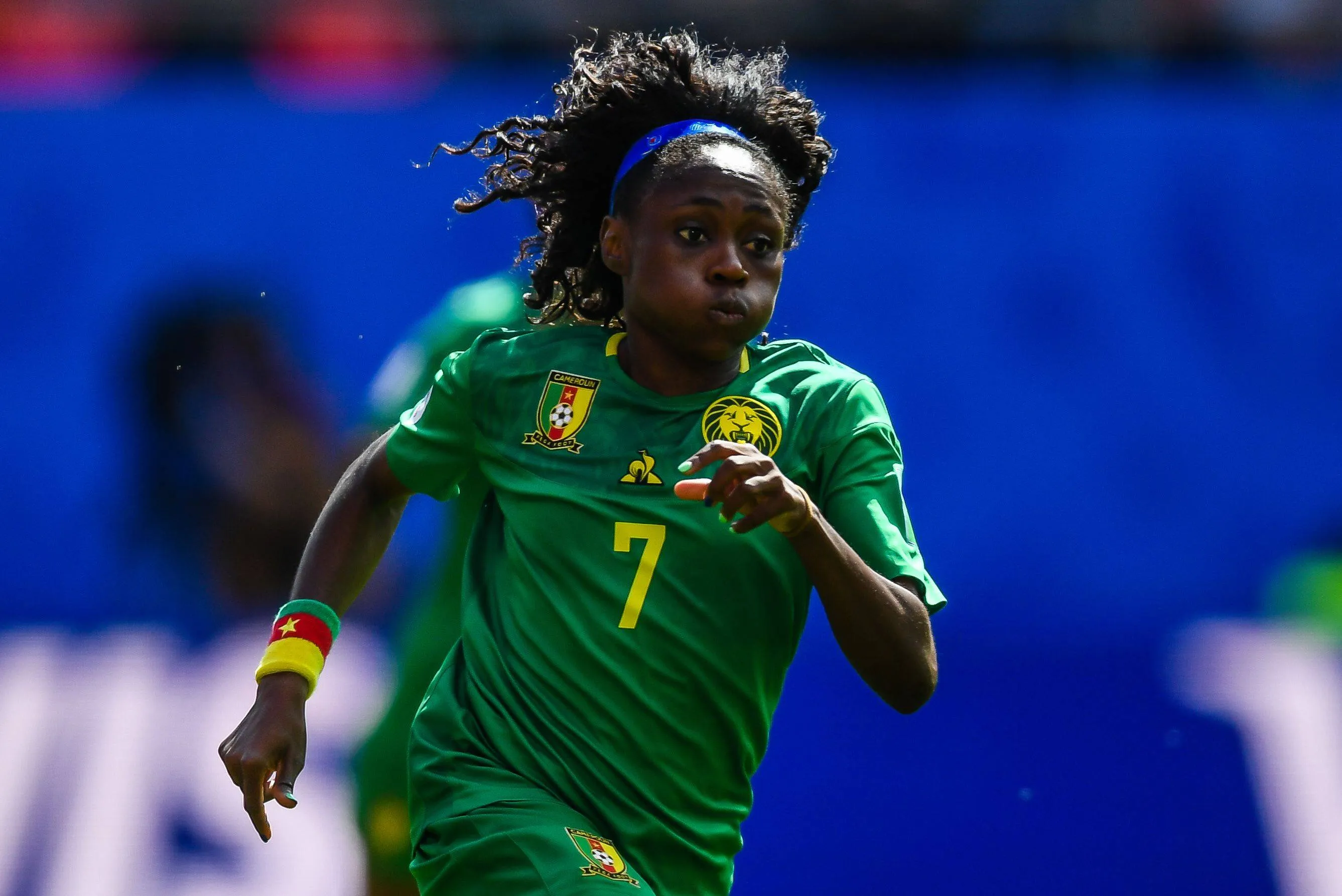 Gabrielle Onguene of Cameroon women during the FIFA Women s World Cup France 2019 group E match between The Netherlands and Cameroon at Stade du Hainaut on June 15, 2019 in Valenciennes, France FIFA Women s World Cup France 2019.
