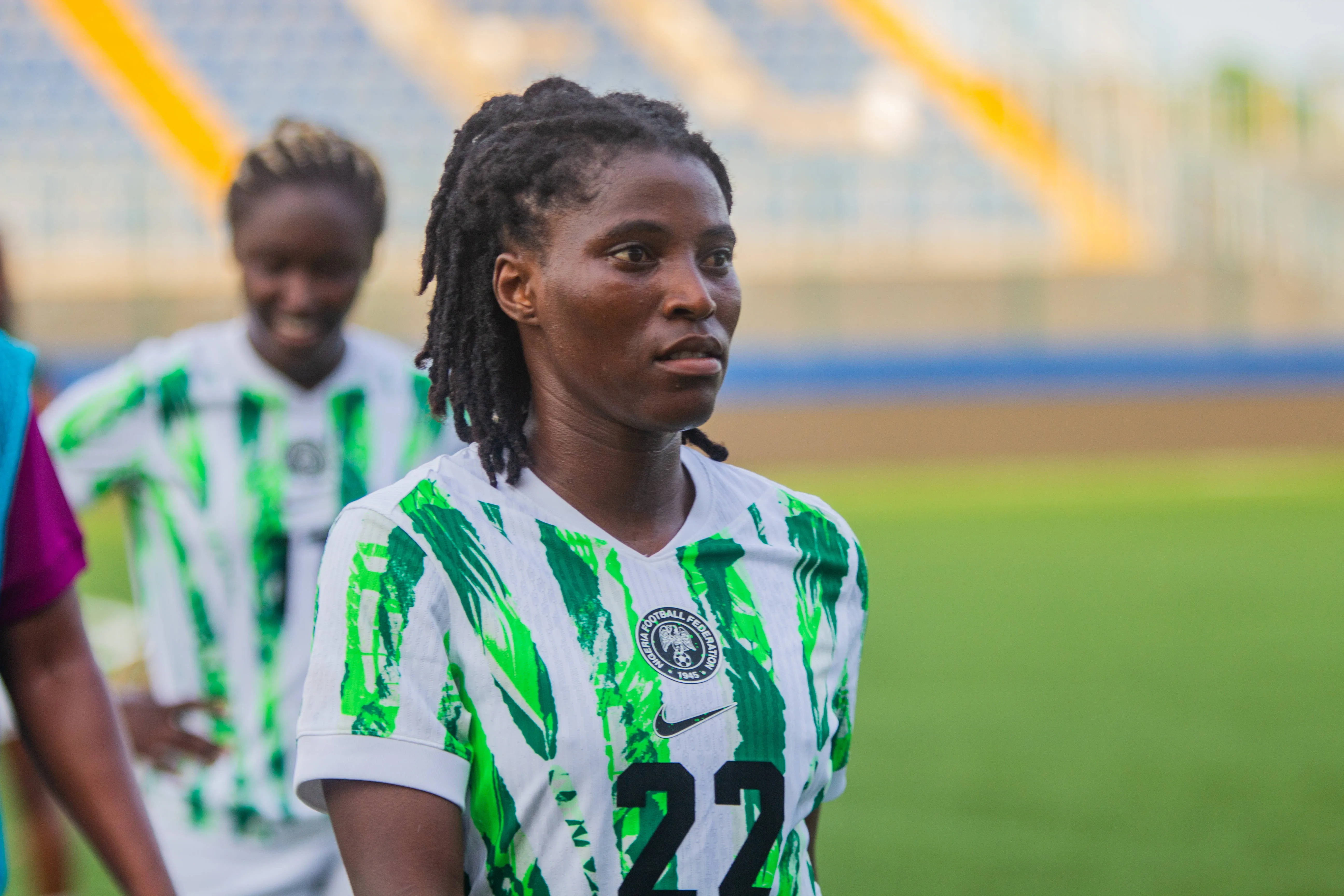 Super Falcons Vs Teranga Lionesses 2-1 In Ikenne, Nigeria Rofiat Imuran of Nigeria s Super Falcons walks off the pitch after the team s 2-1 victory over Senegal s Teranga Lionesses in the first leg of an international friendly match at Remo Stadium in Ikenne, Ogun State, Nigeria, on June 5, 2026.