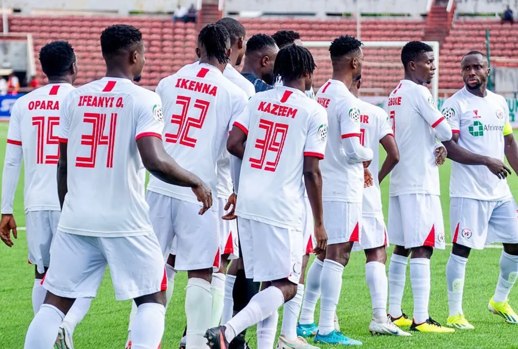 Rangers players celebrate a goal