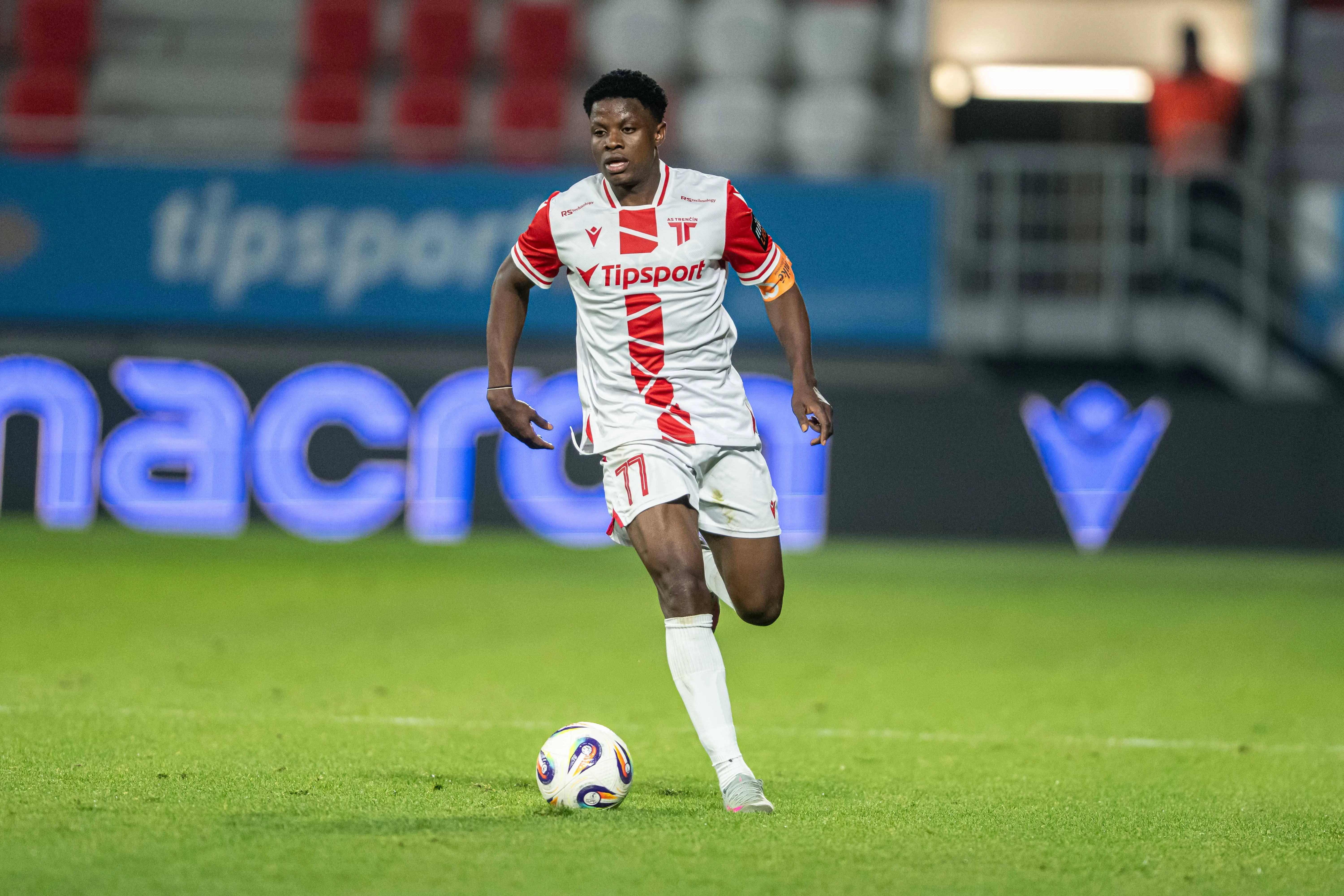 Sani Suleman with the ball