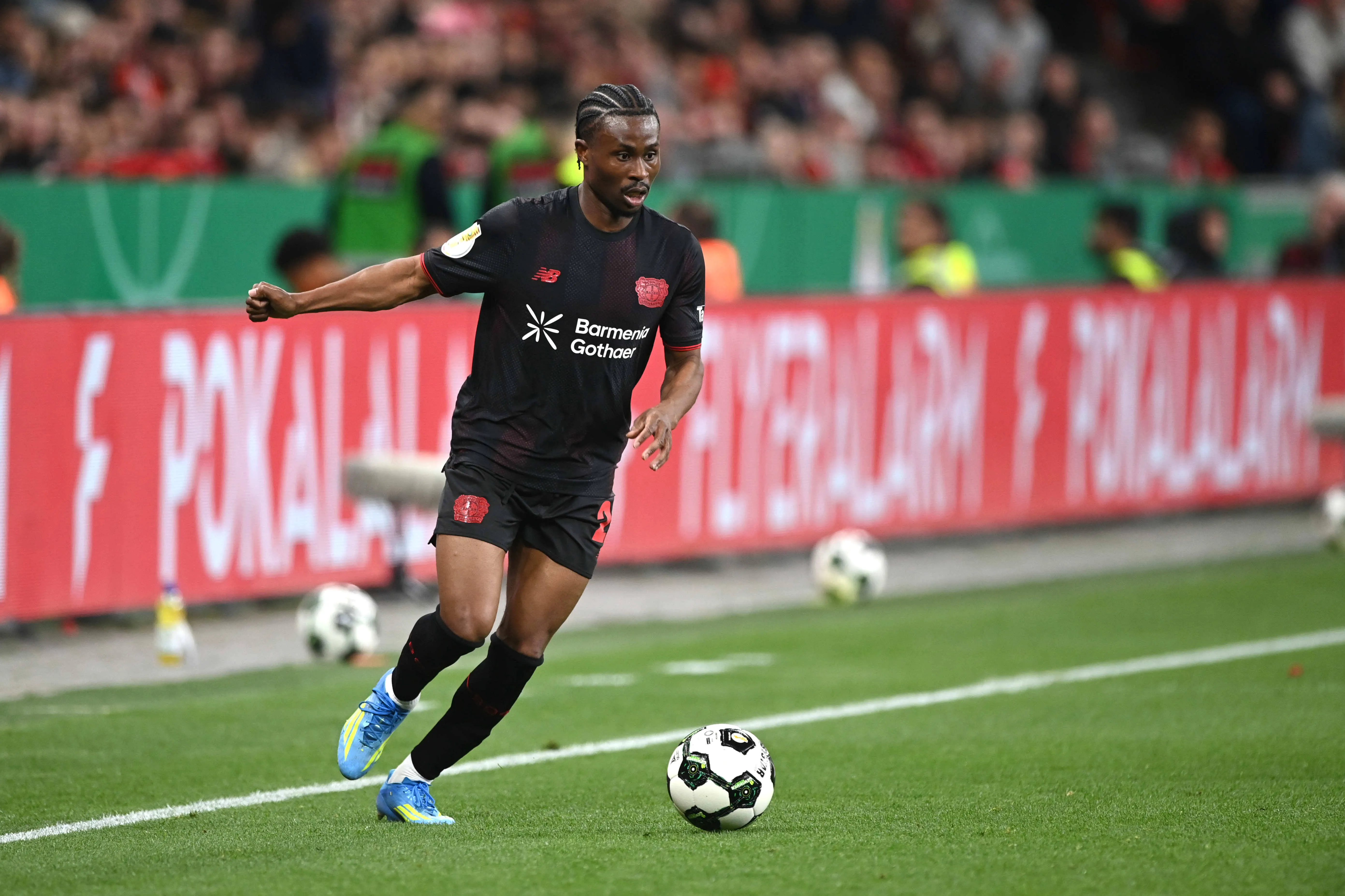 Nathan TELLA for Bayer Leverkusen. 