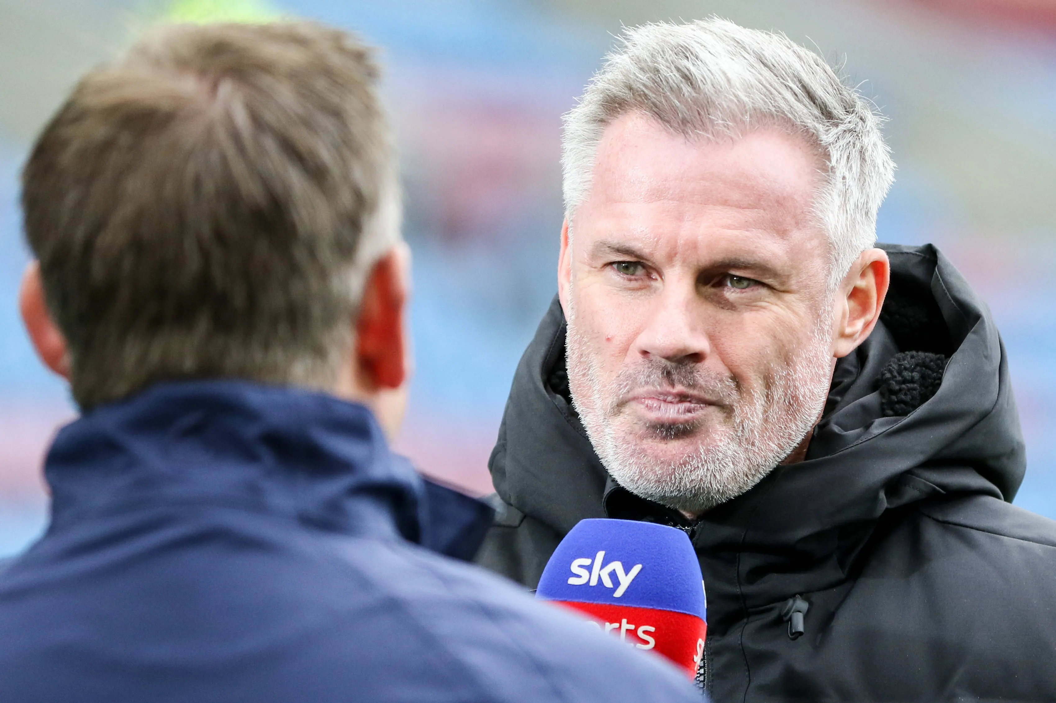 Sky Sports Presenter Jamie Carragher before the Premier League match between Burnley and Liverpool at Turf Moor