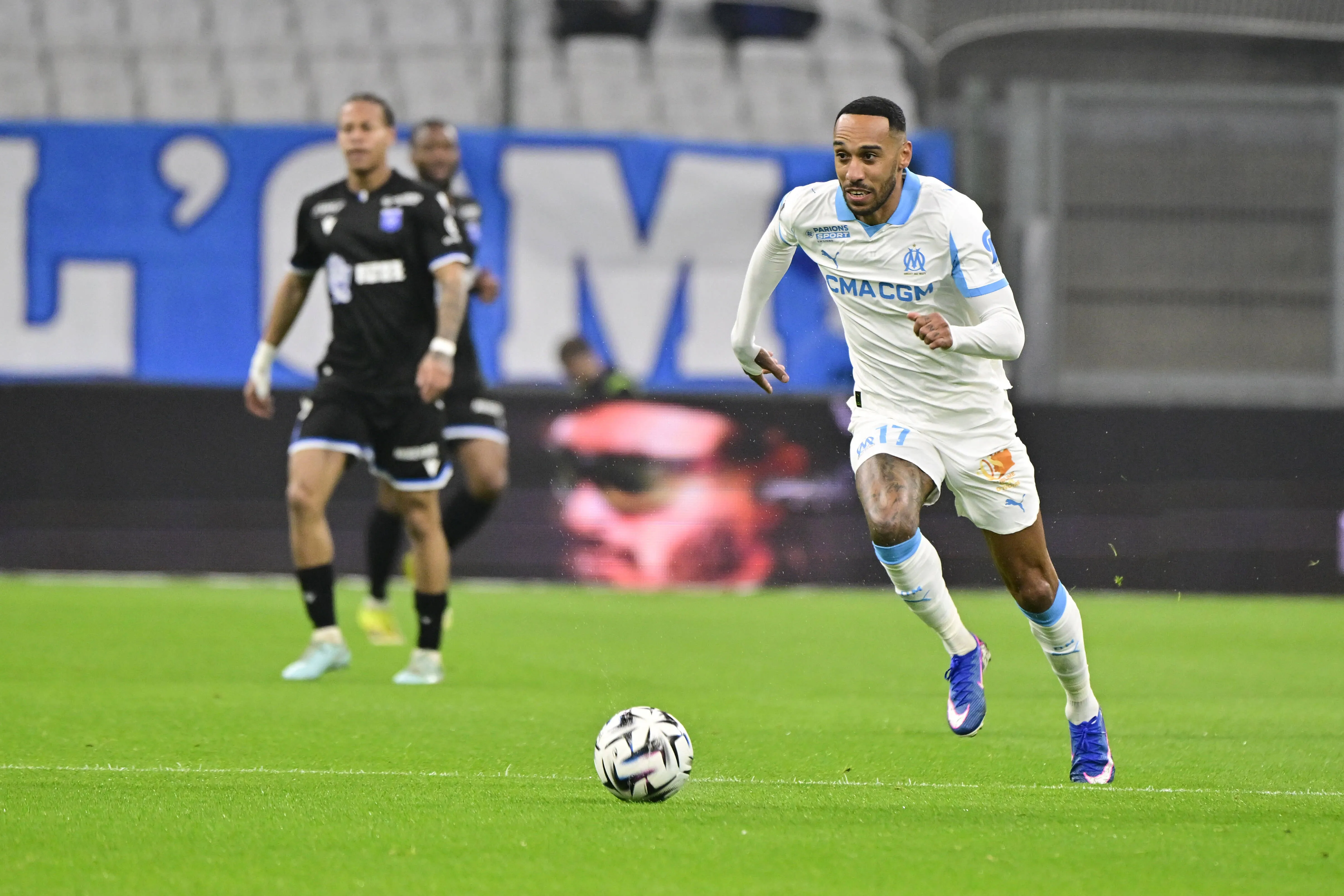 Pierre-Emerick Aubameyang in action for Marseille