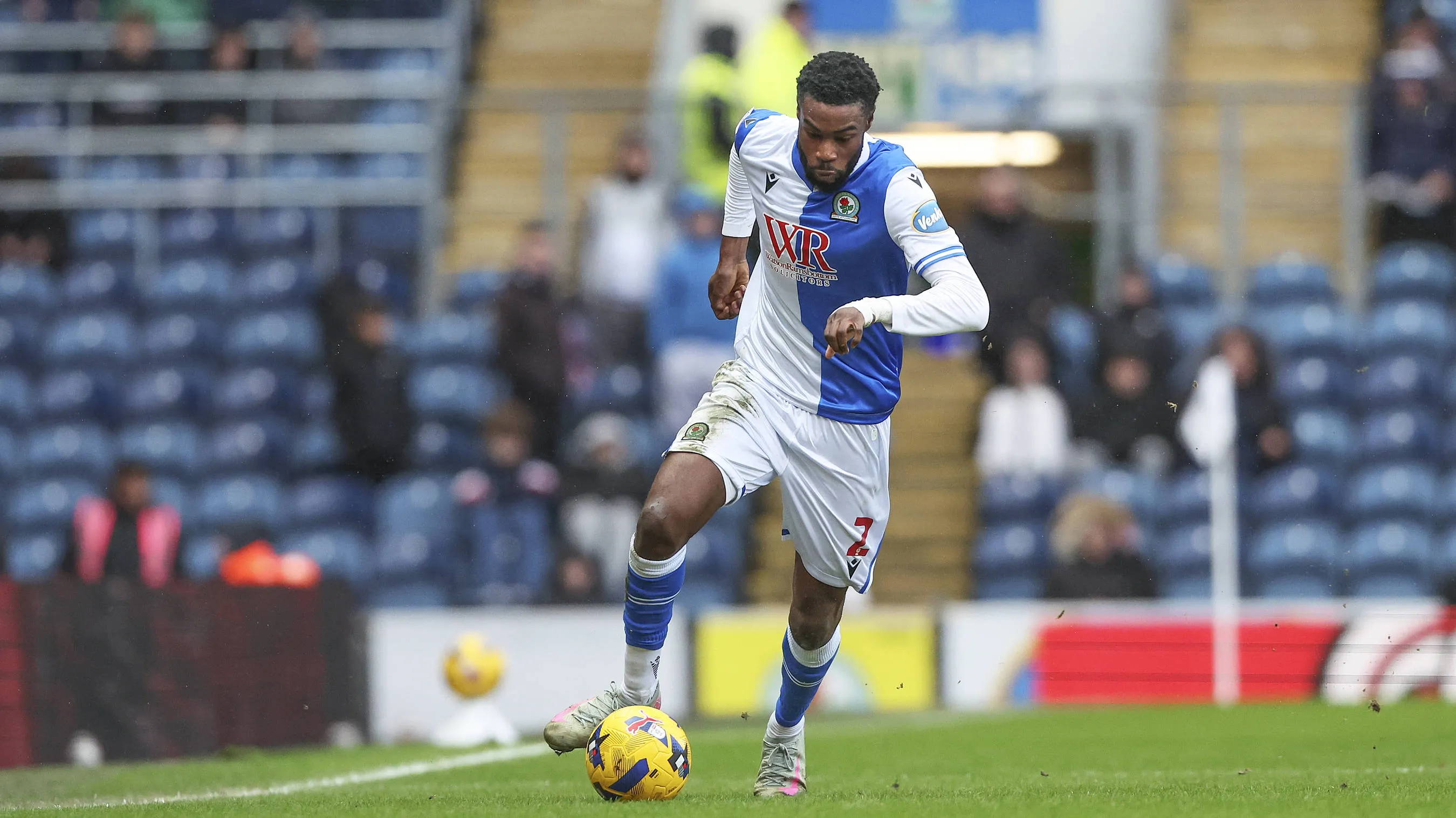 Ryan Alebiosu in action for Blackburn Rovers