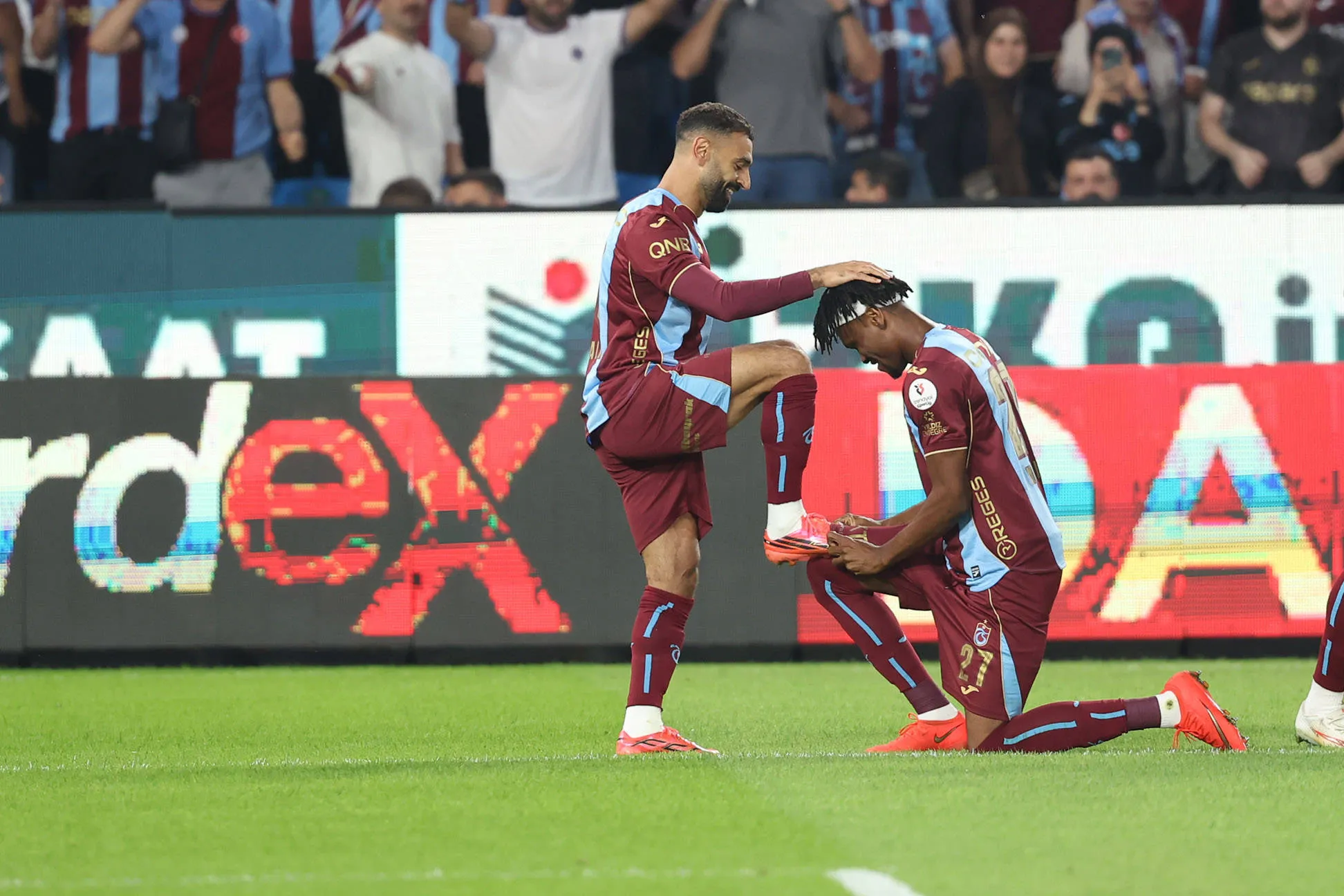 Super Eagles and Trabzonspor defender Chibuike Nwaiwu and star forward Mo Salah