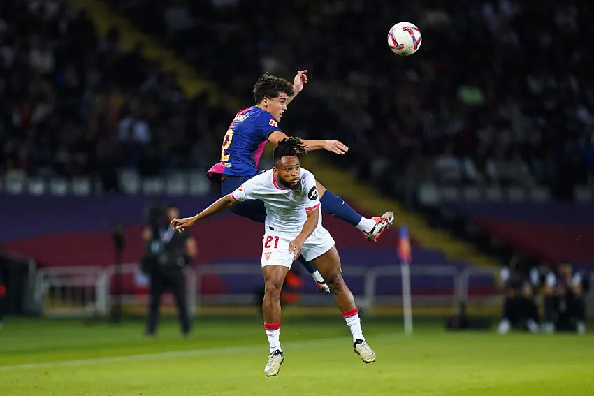 Chidera Ejuke against Barcelona