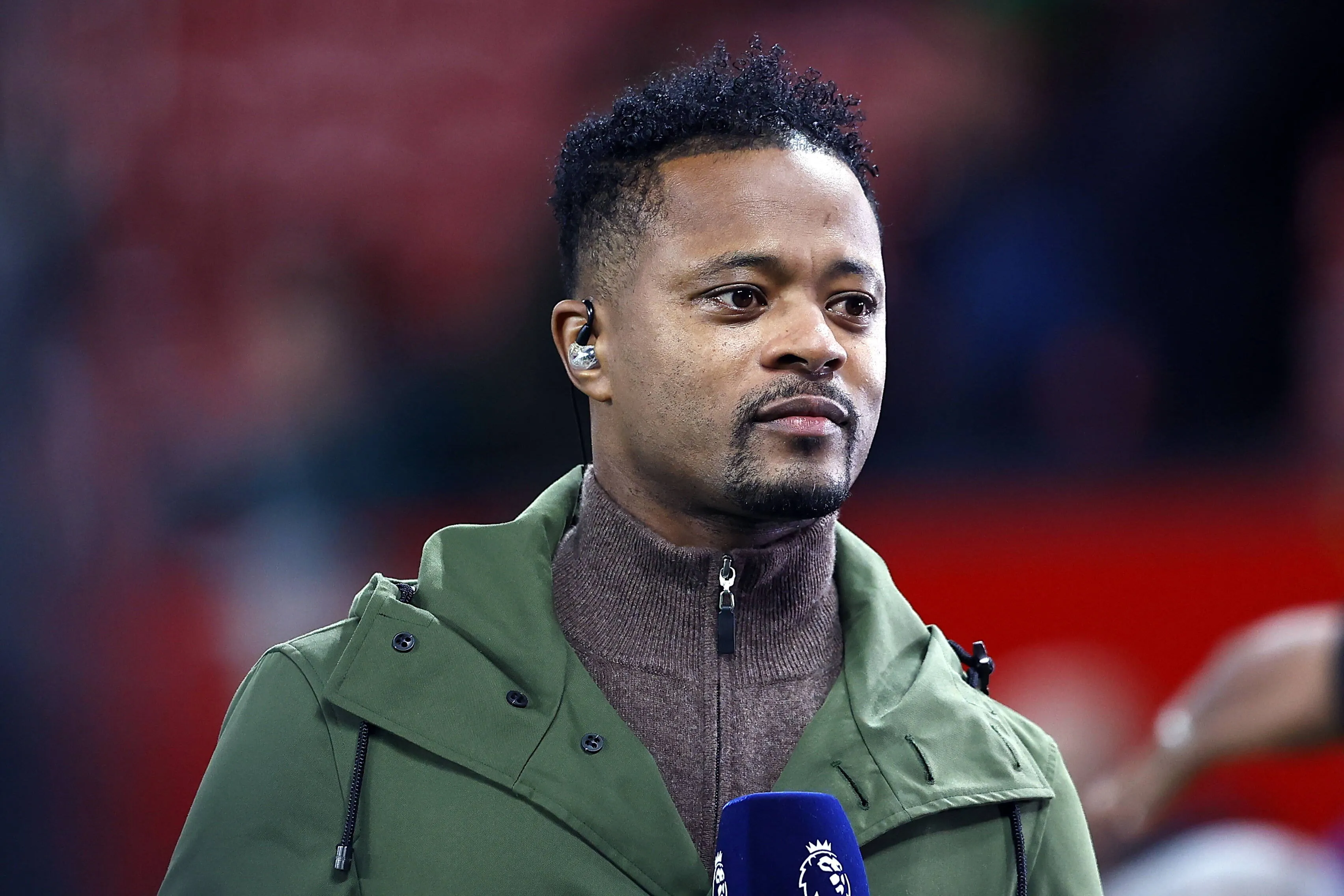 Former Manchester United legend Patrice Evra on media duties