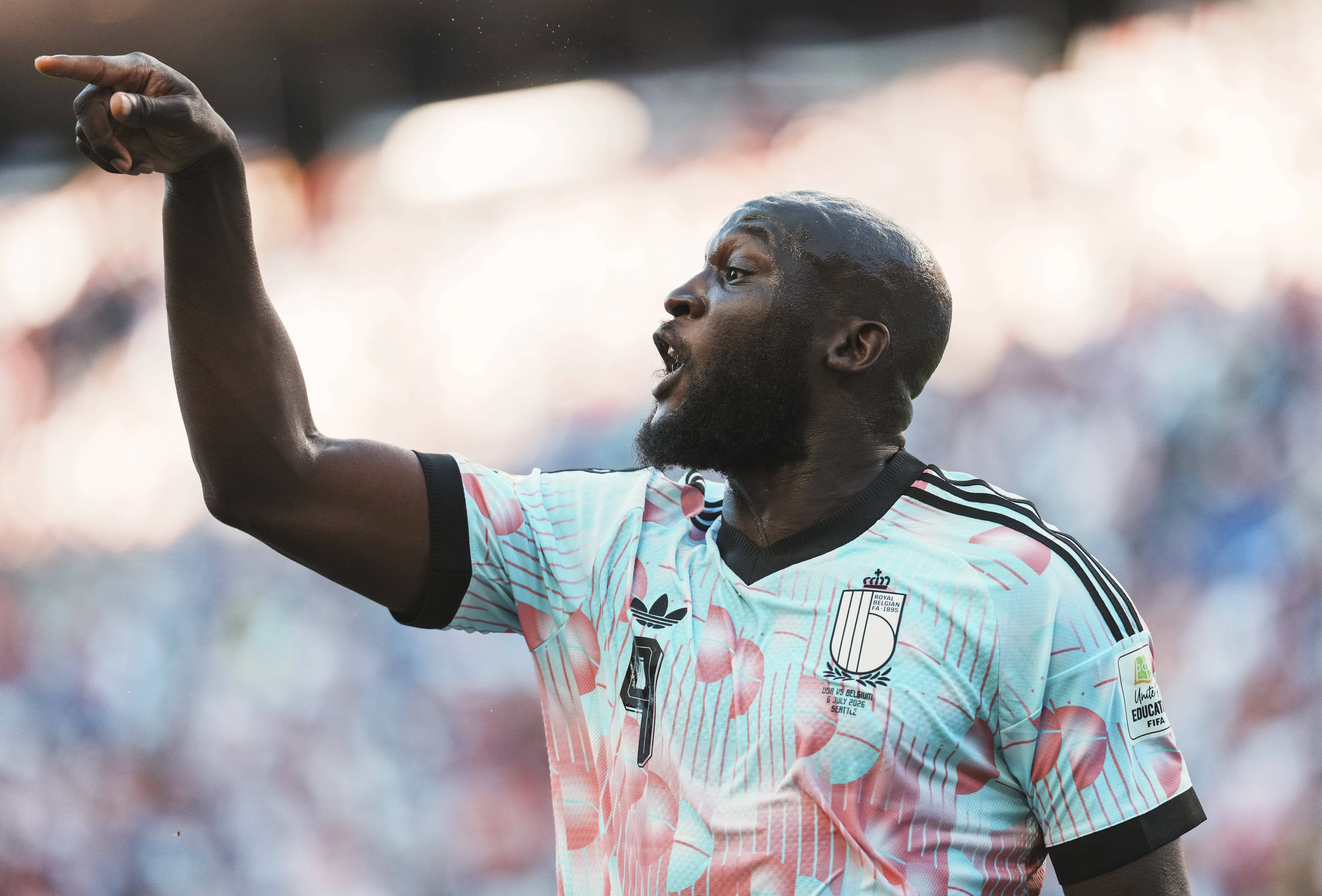  Romelu Lukaku of Belgium