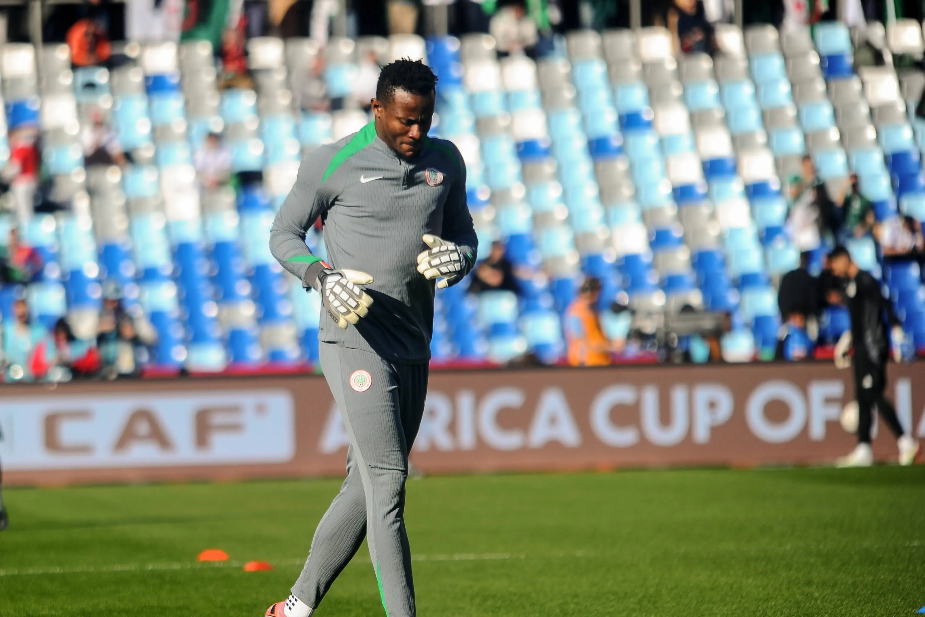 Amas Obasogie of Nigeria during the Africa Cup of Nations AFCON match between Algeria and Nigeria