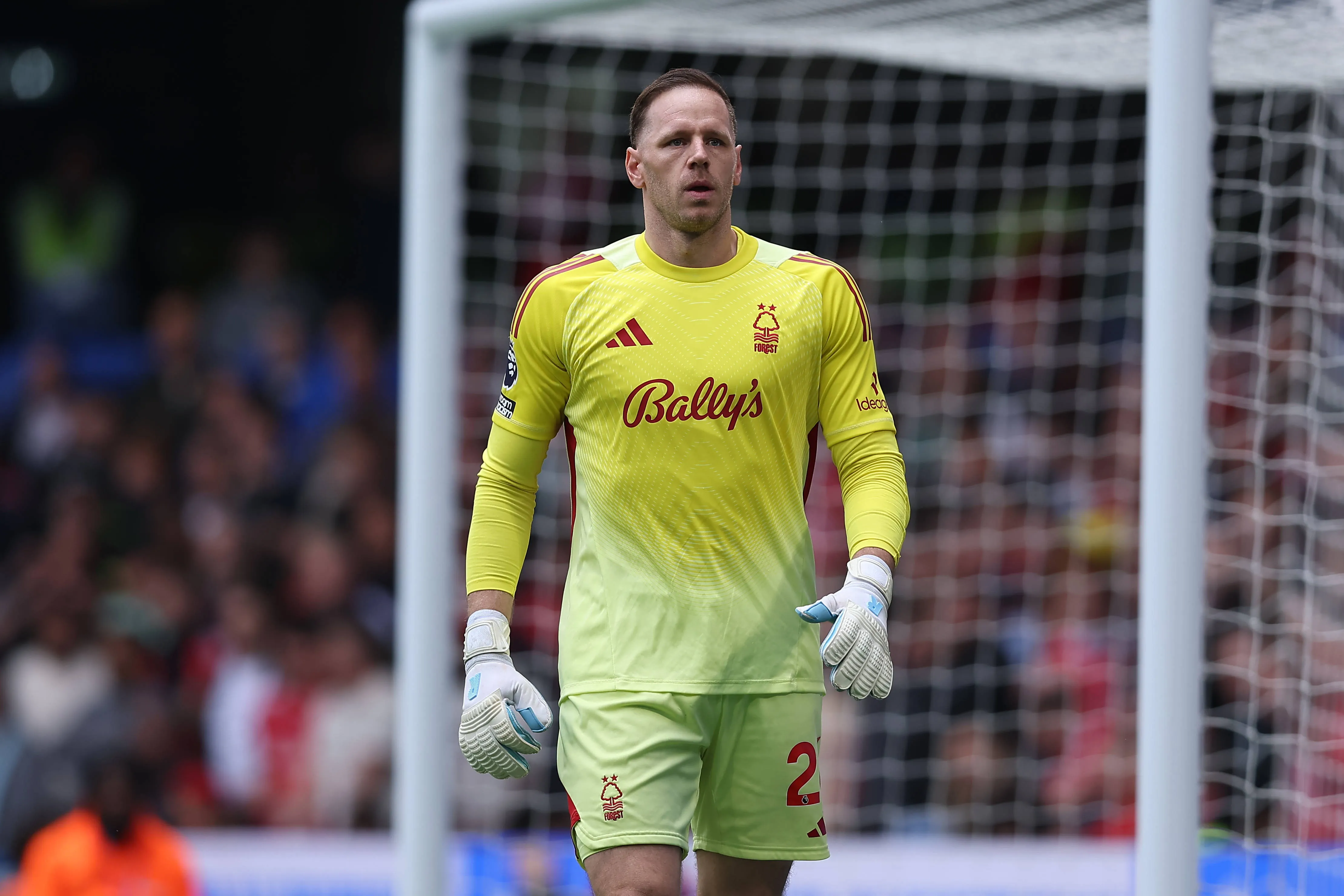 Nottingham Forest goalkeeper Matz Sels
