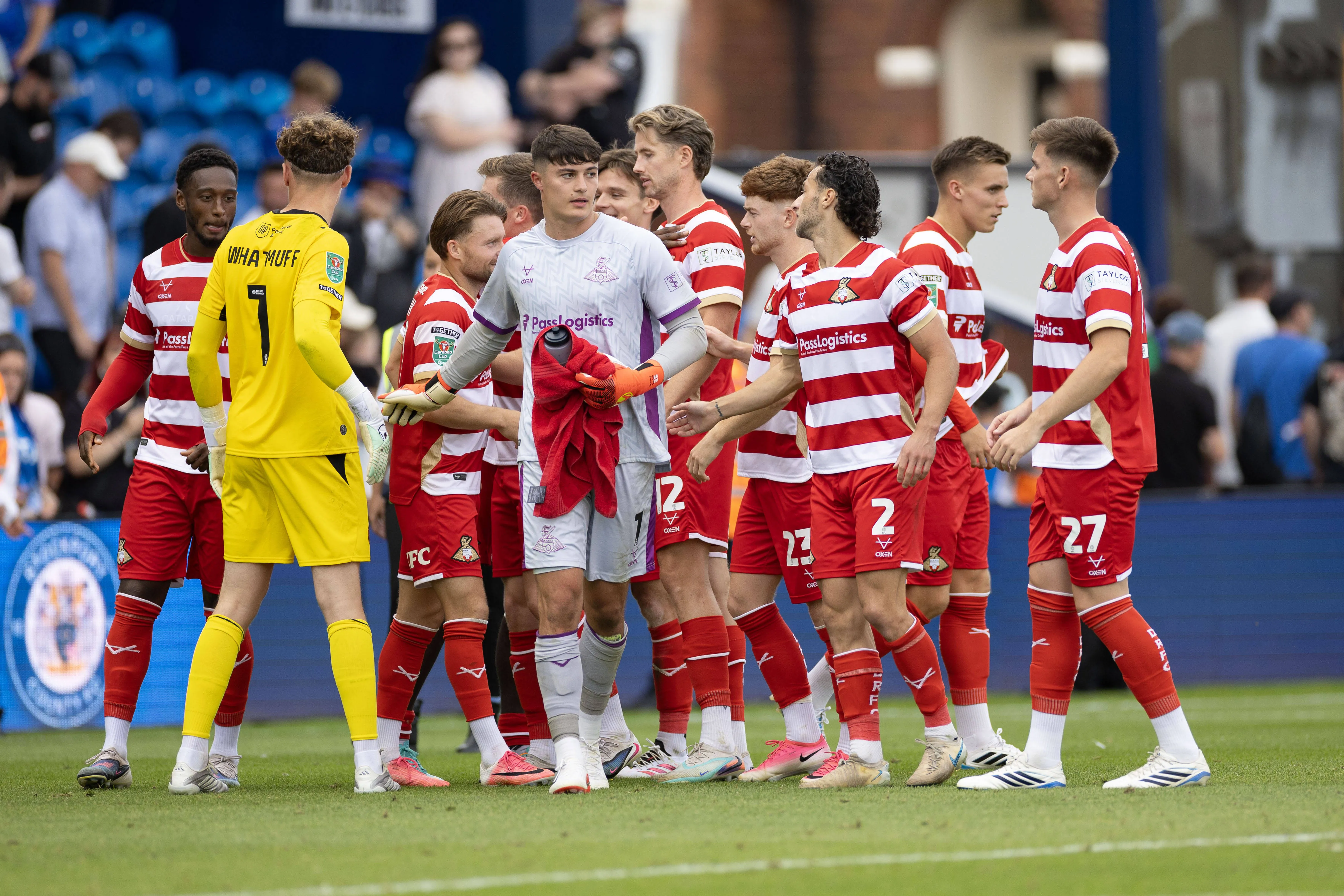 Doncaster players celebrate