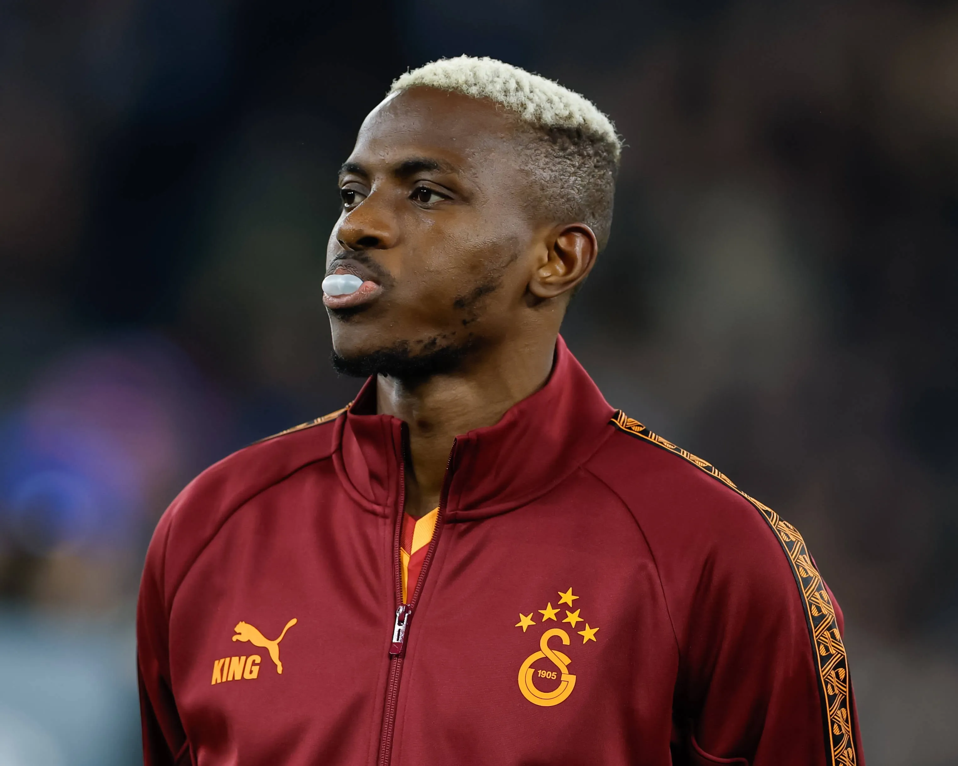 Victor Osimhen ahead of the Manchester City vs Galatasaray UEFA Champions League match