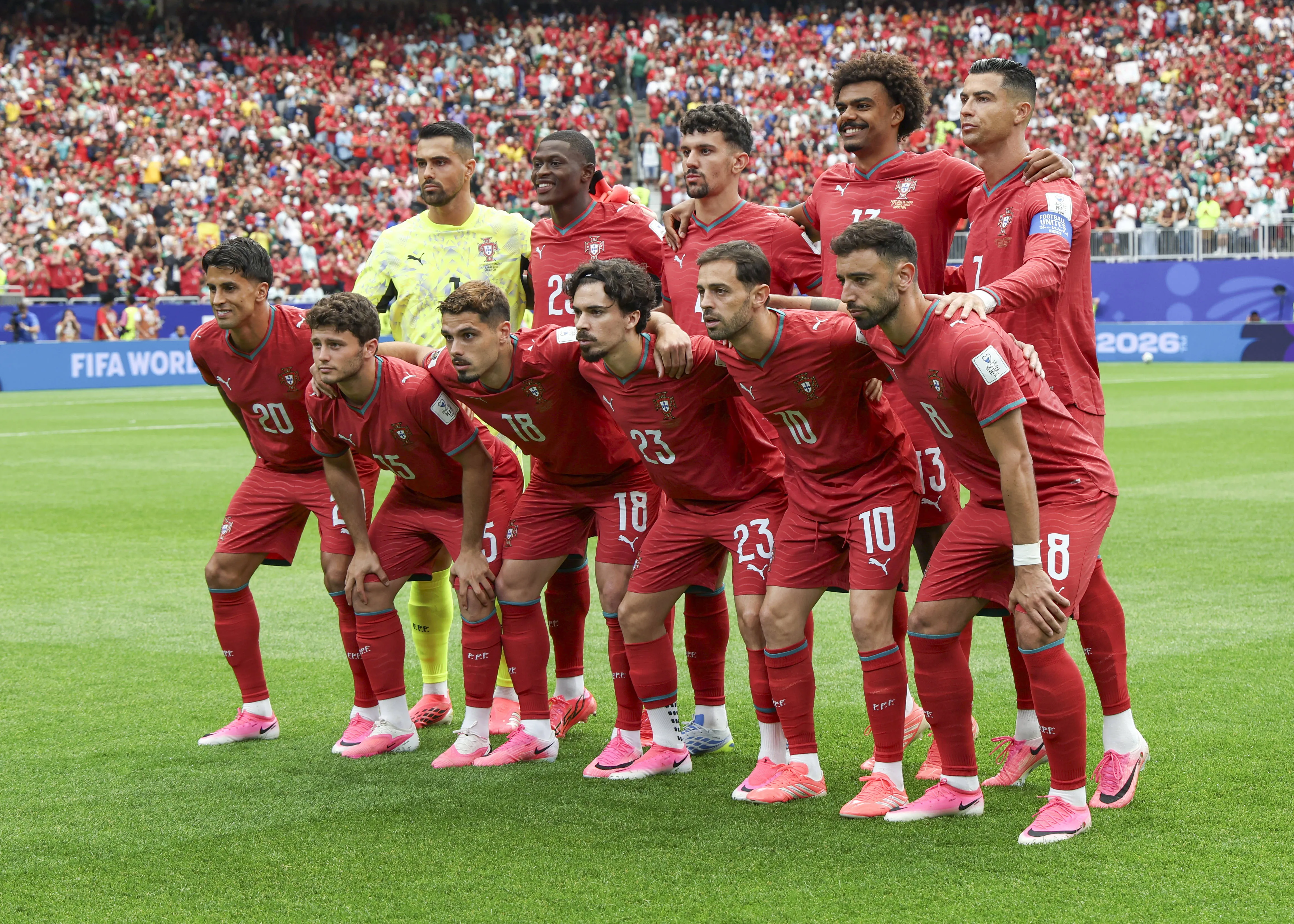 Portugal Starting XI group photo during the FIFA World Cup