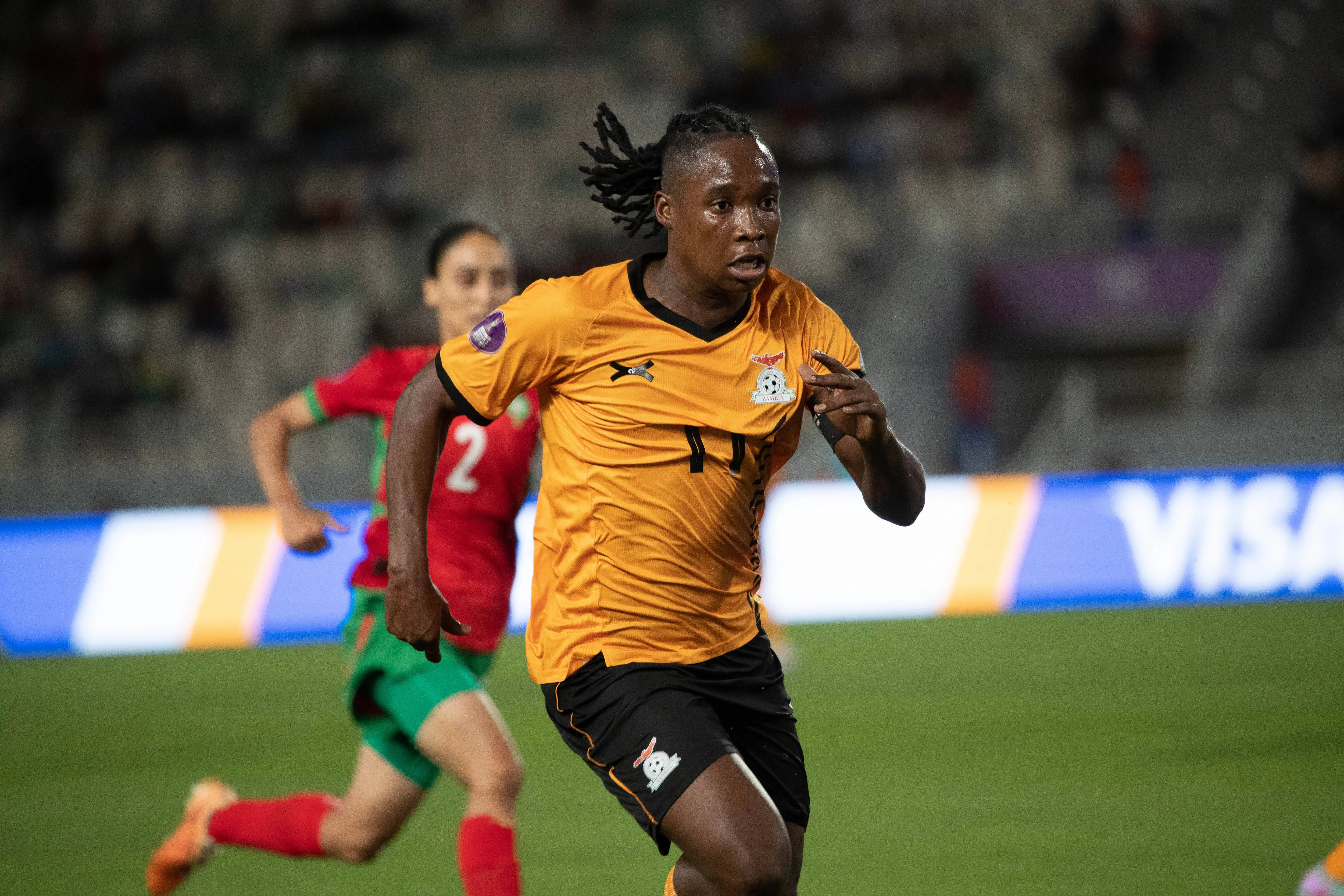 Barbra Banda of Zambia during the 2024 WAFCON