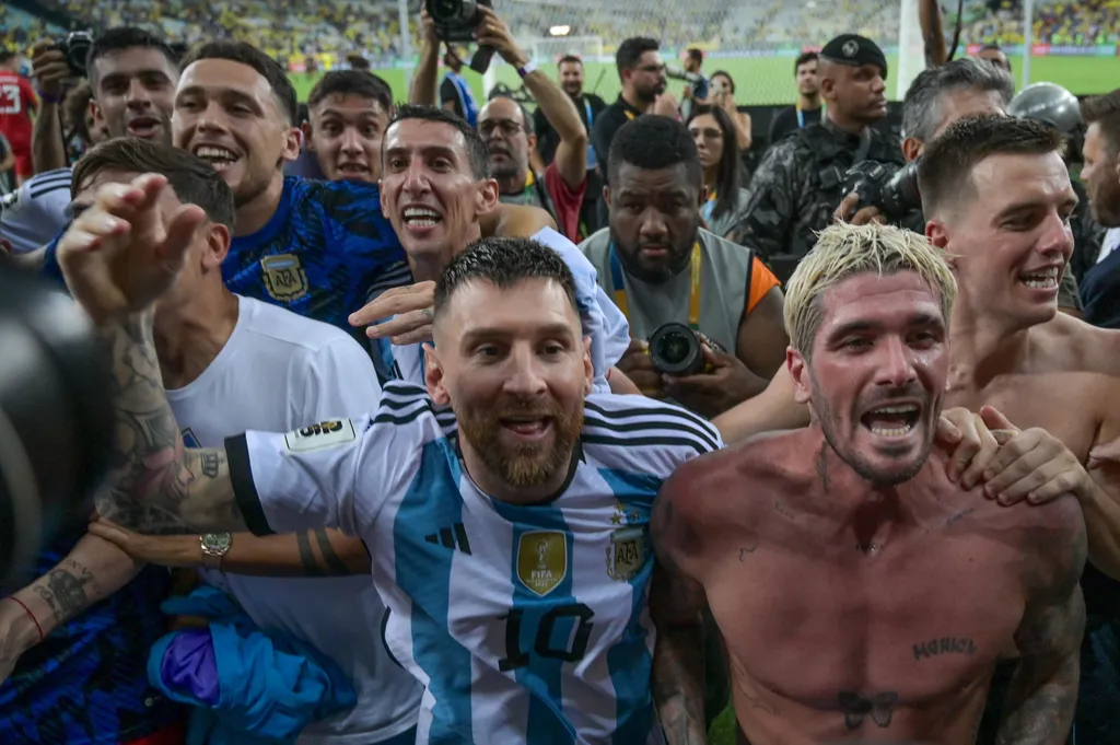 Argentina celebrates winning 
