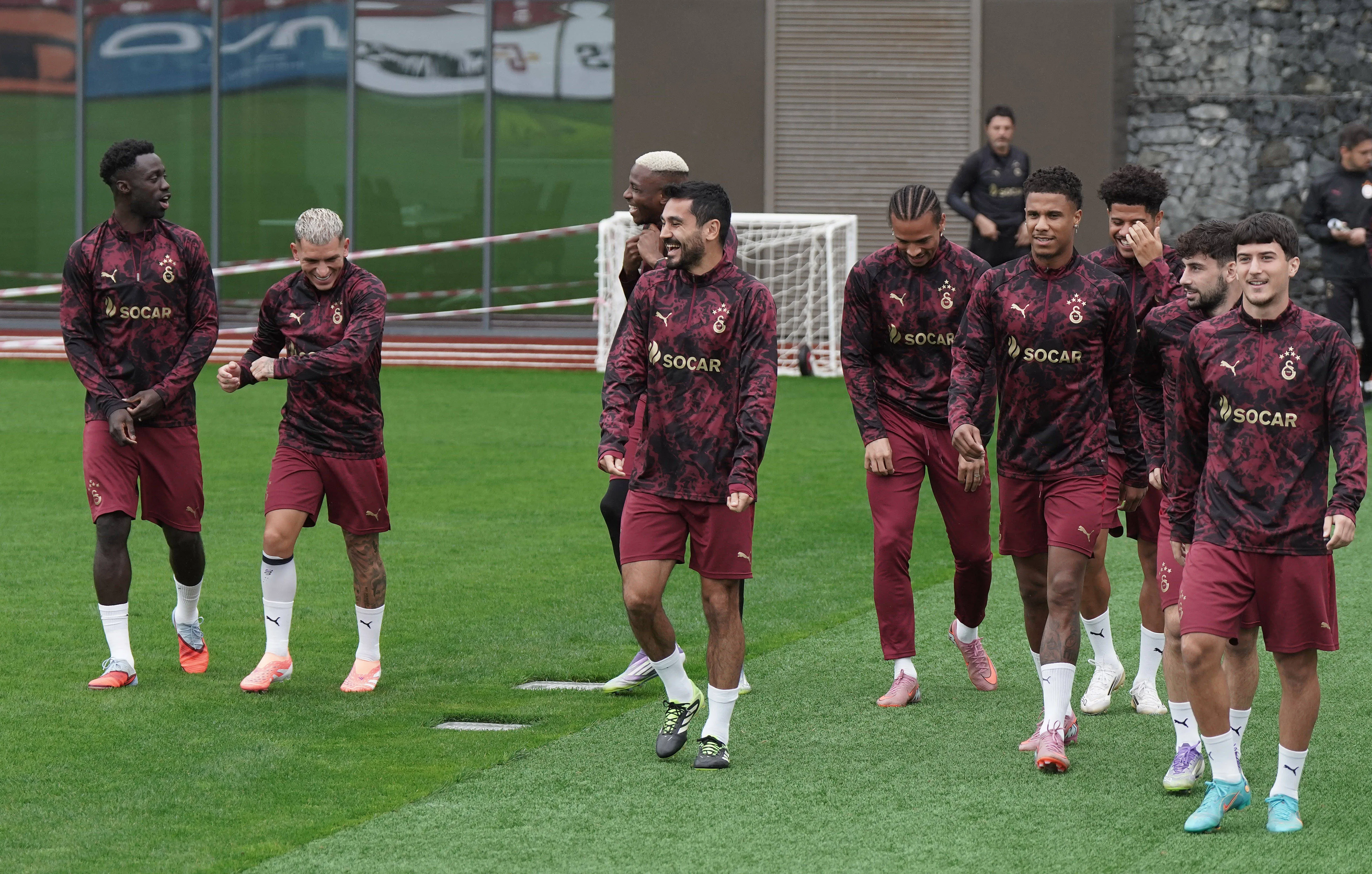 Galatasaray players held their final training session in Istanbul on September 29 ahead of their UEFA Champions League Matchday 2 fixture against Liverpool, which will be played the following day , Istanbul, Turkey.