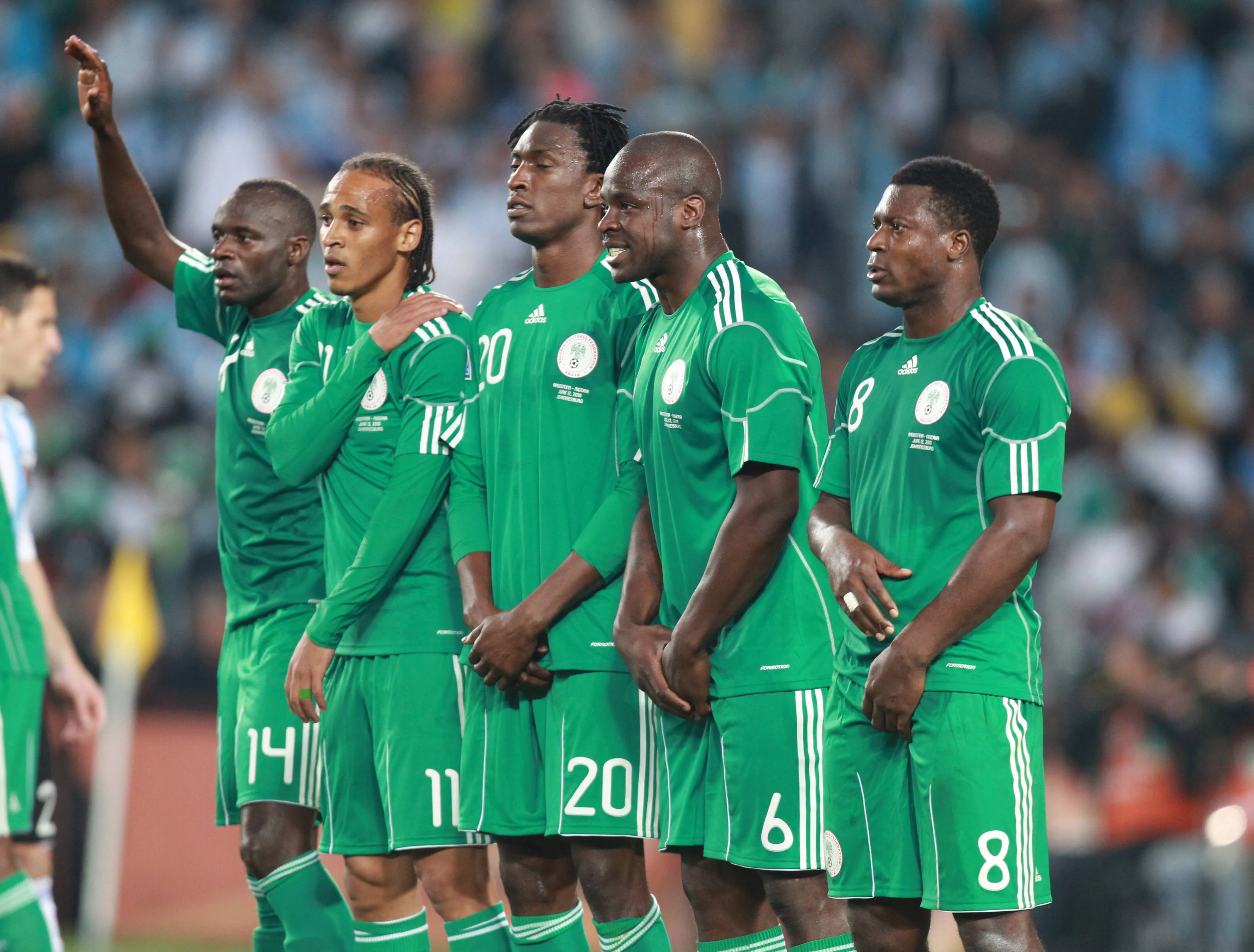 Sani Kaita, Peter Odemwingie, Dickson Etuhu, Danny Shittu, Yakubu Ayegbeni