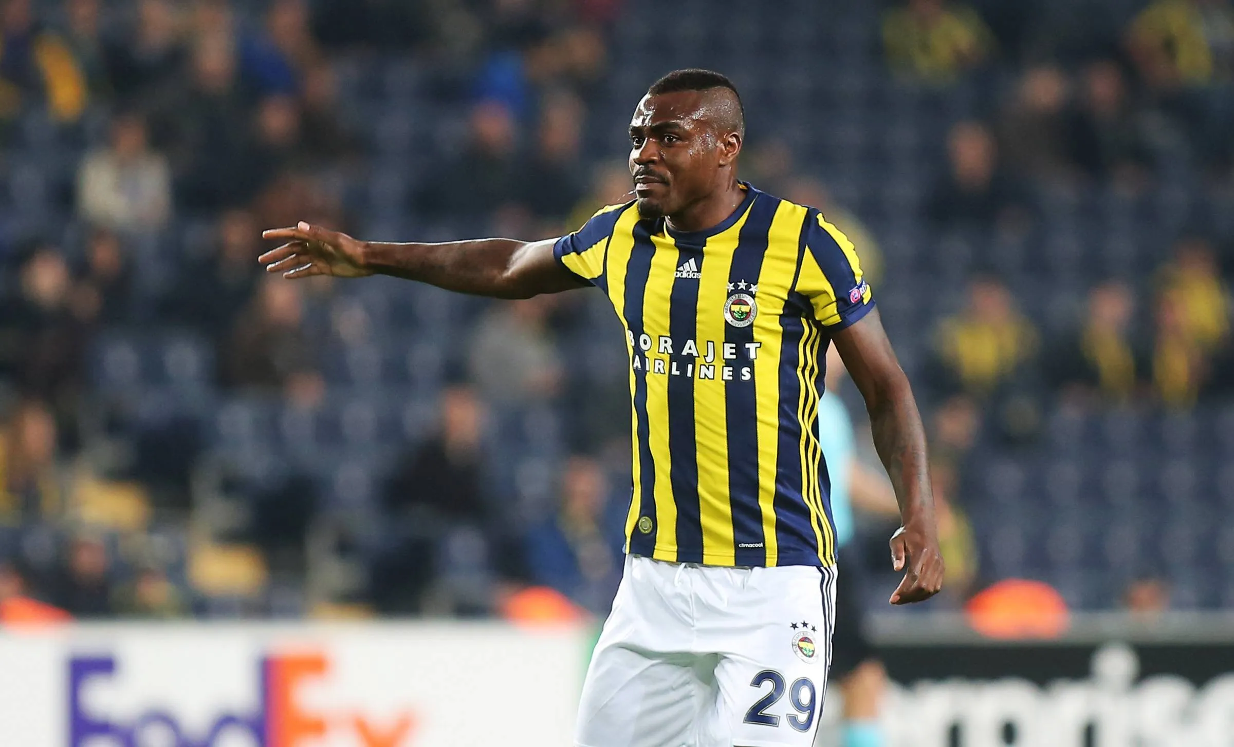 Fenerbahce s Emmanuel Emenike during Fenerbahce - Zorya Luhansk UEFA Europa League game