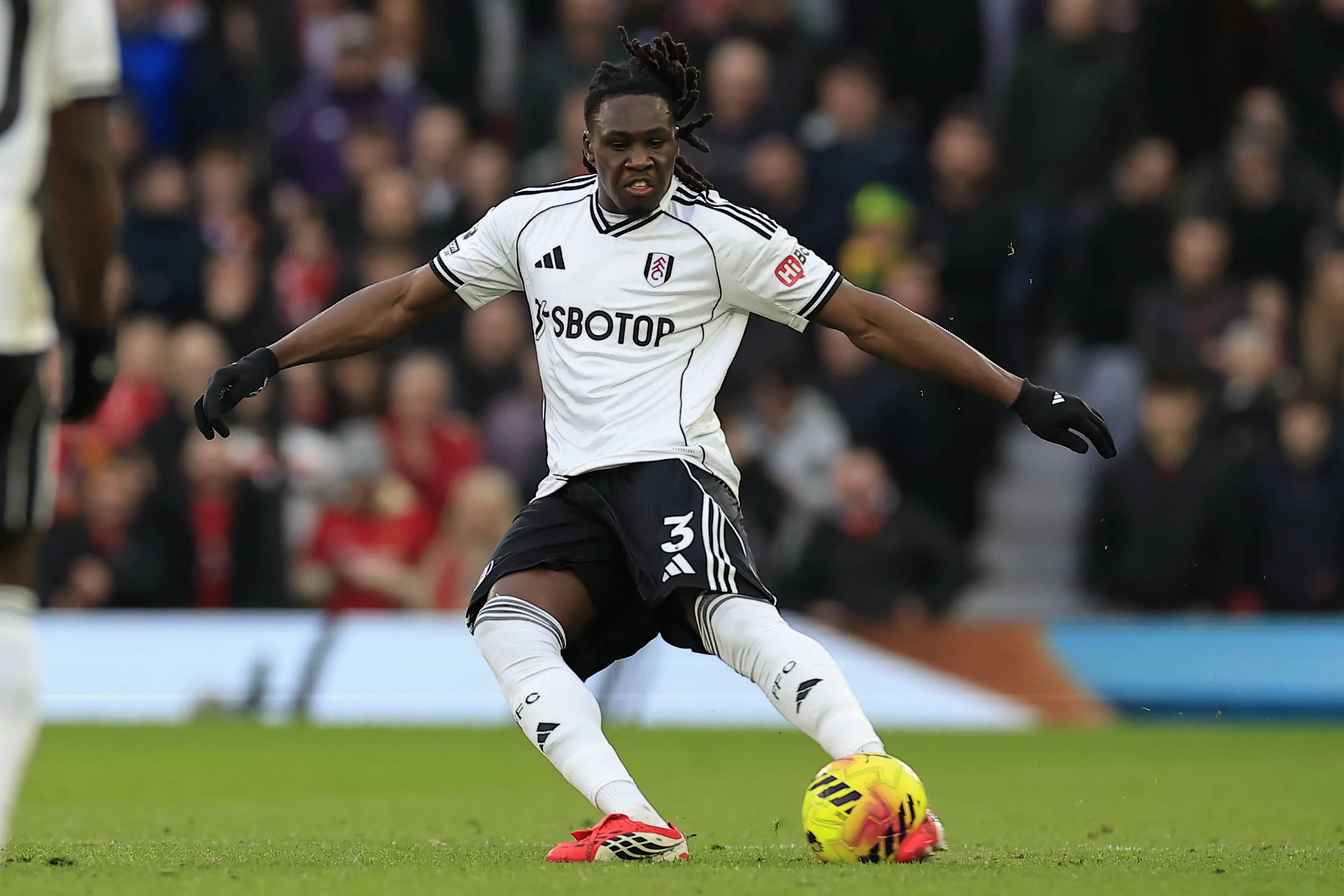 Calvin Bassey in action for Fulham