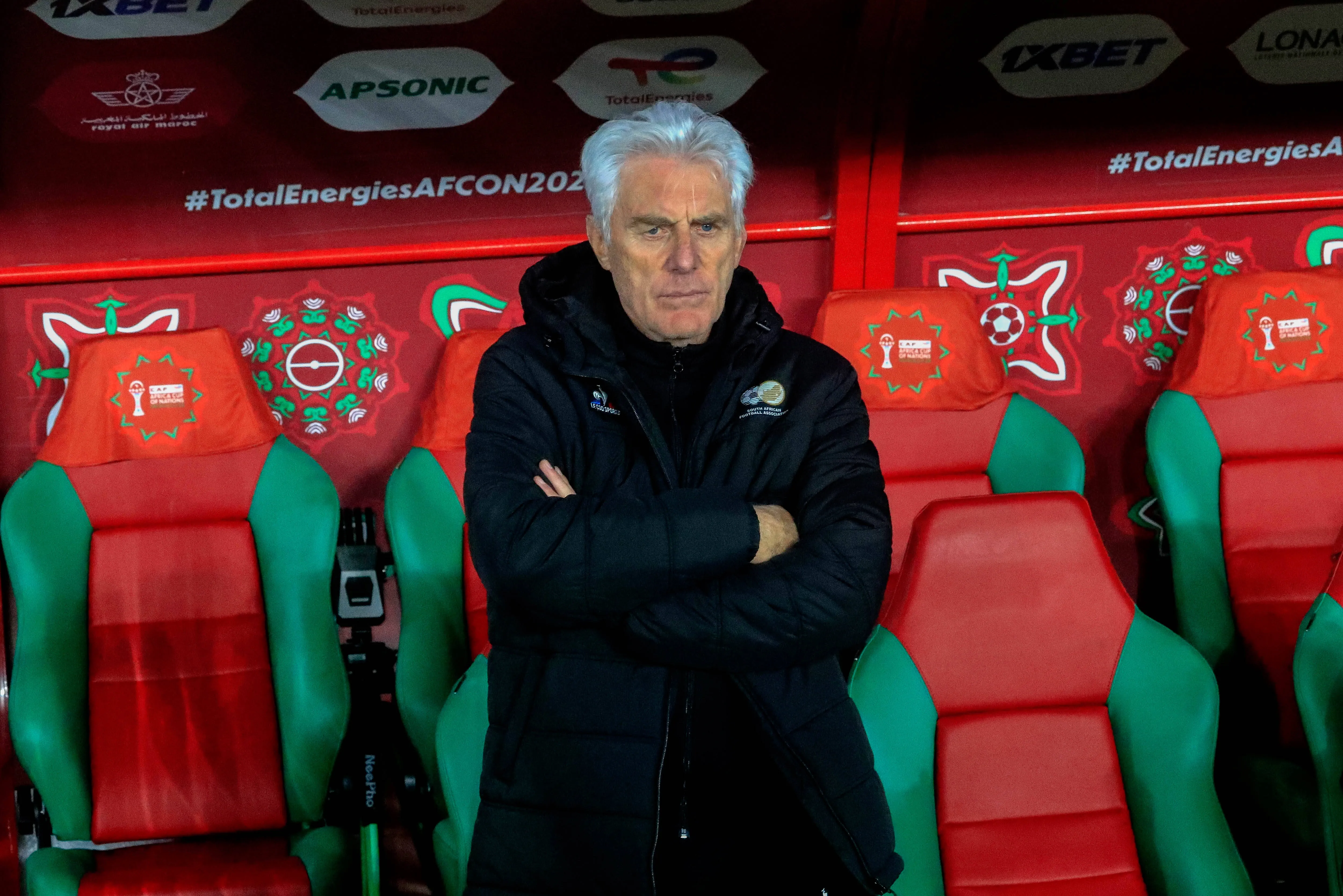 Coach Hugo Broos of South Africa