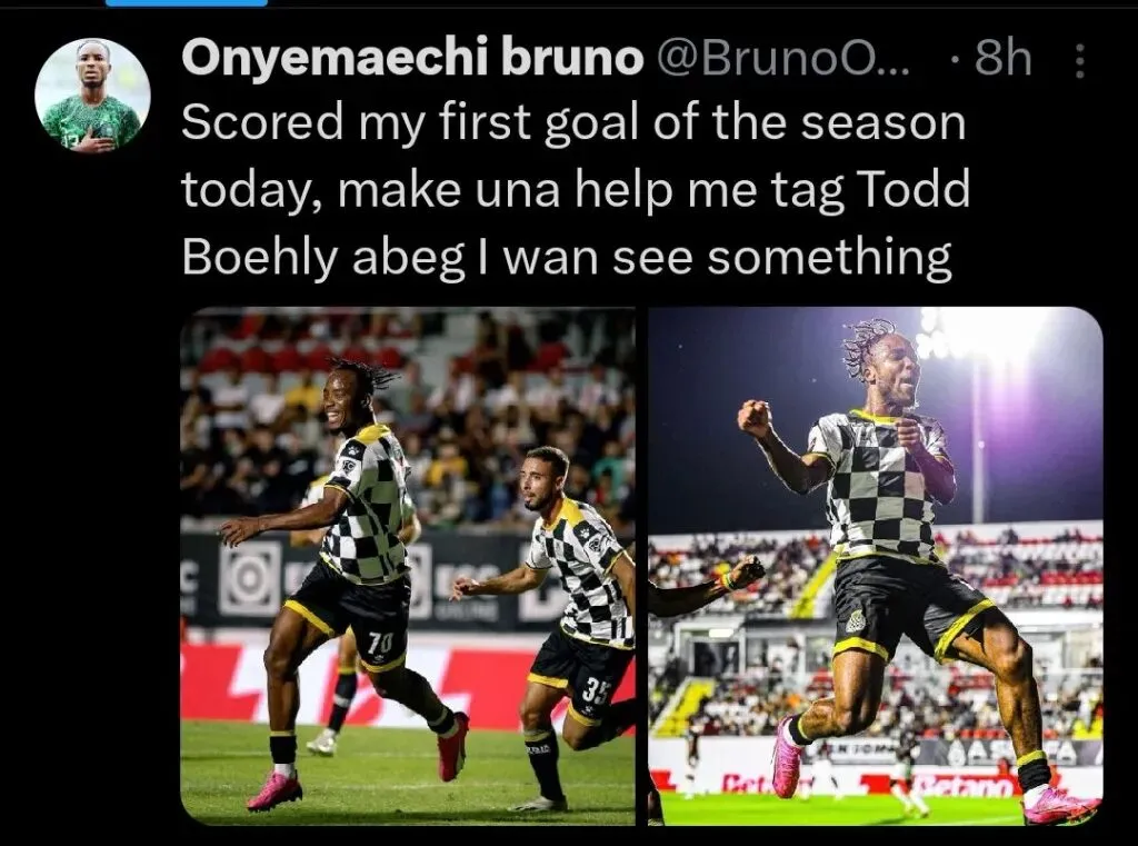 Super Eagles' Bruno Onyemaechi explains social media blunder, fans sceptical