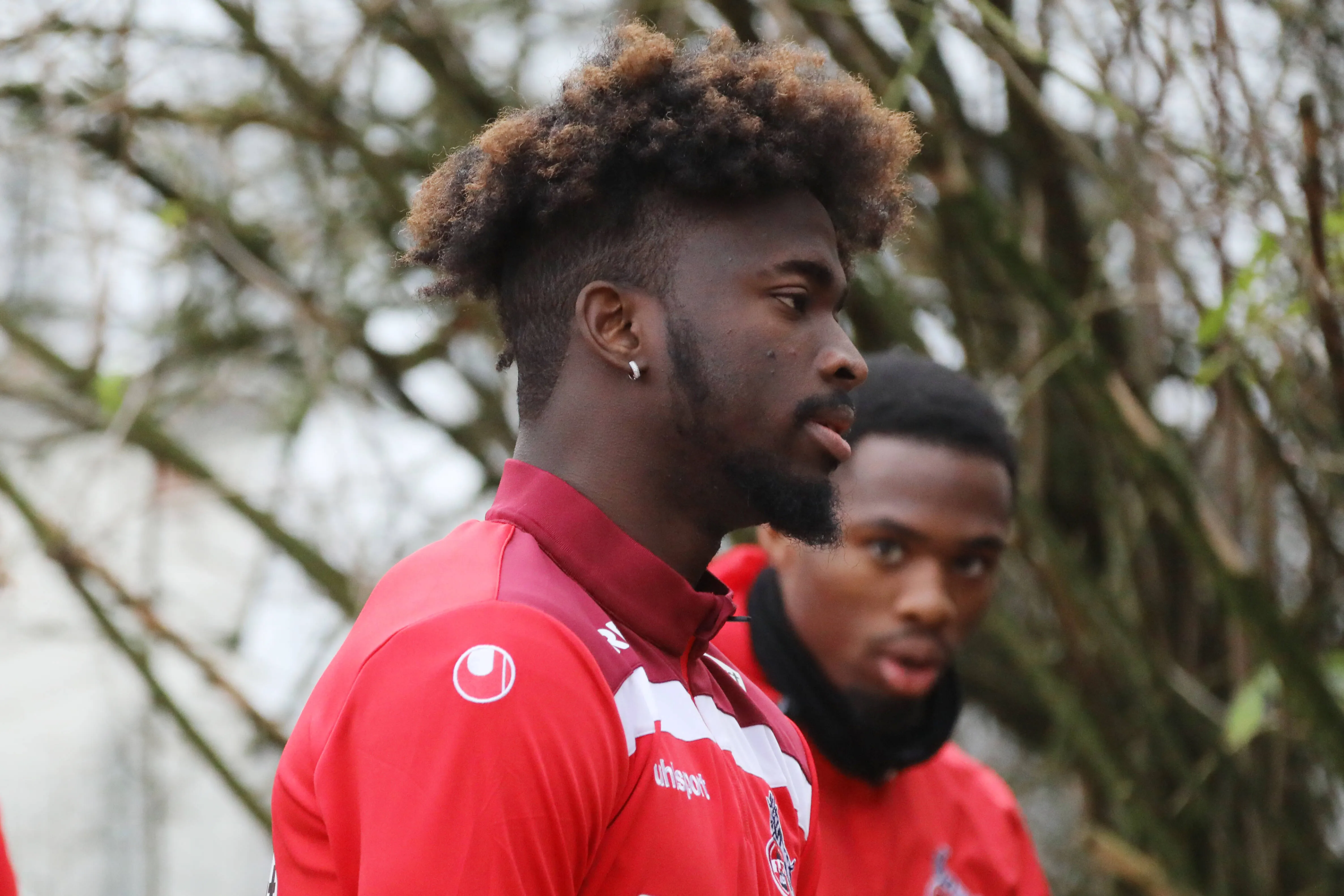 Tolu Arokodare at FC K&ouml;ln with Kingsley Ehizibue