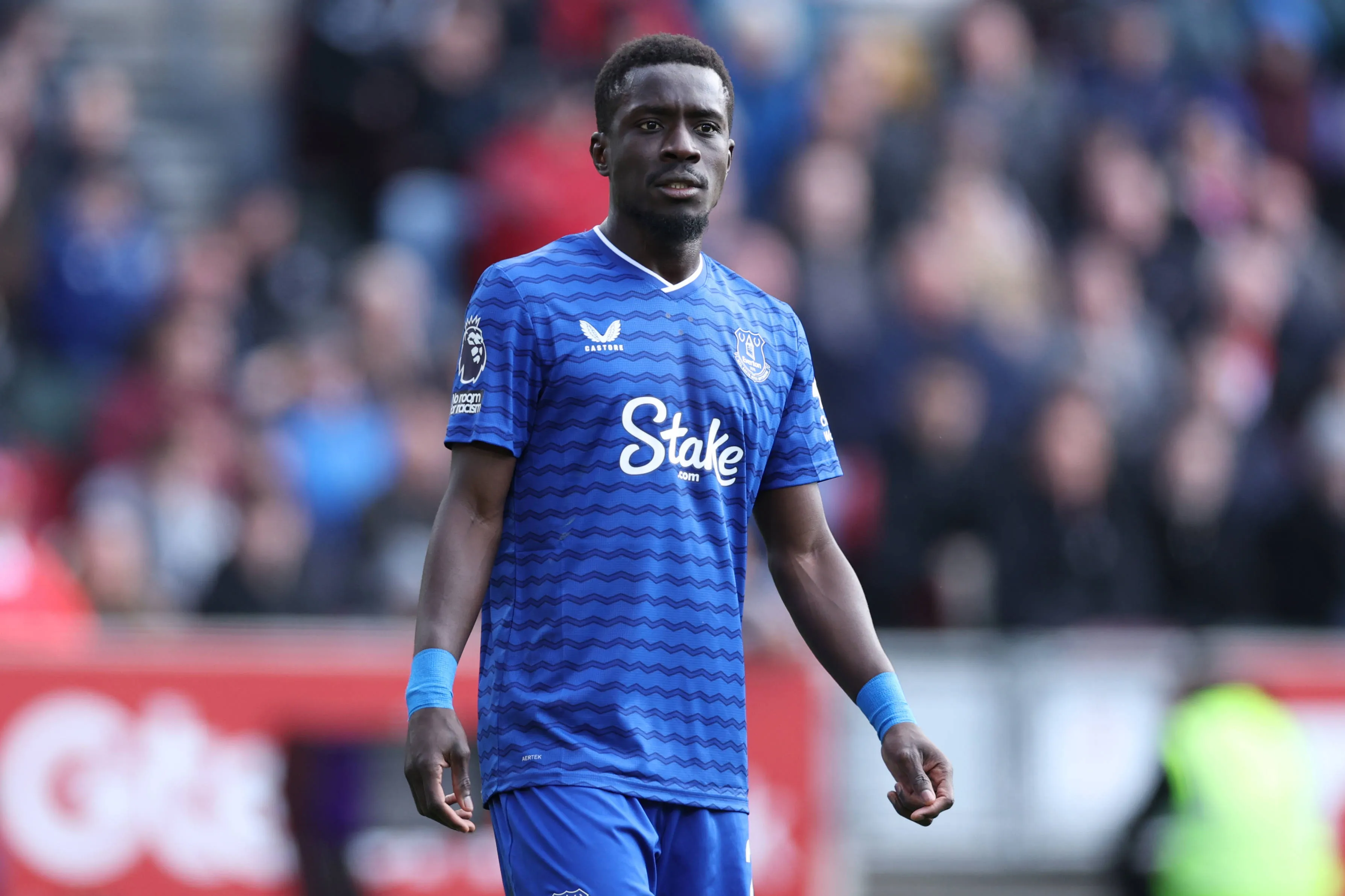 Idrissa Gueye of Everton is seen during the Premier League match between Brentford and Everton at the Gtech Community Stadium in Brentford, United Kingdom, on April 11, 2026.