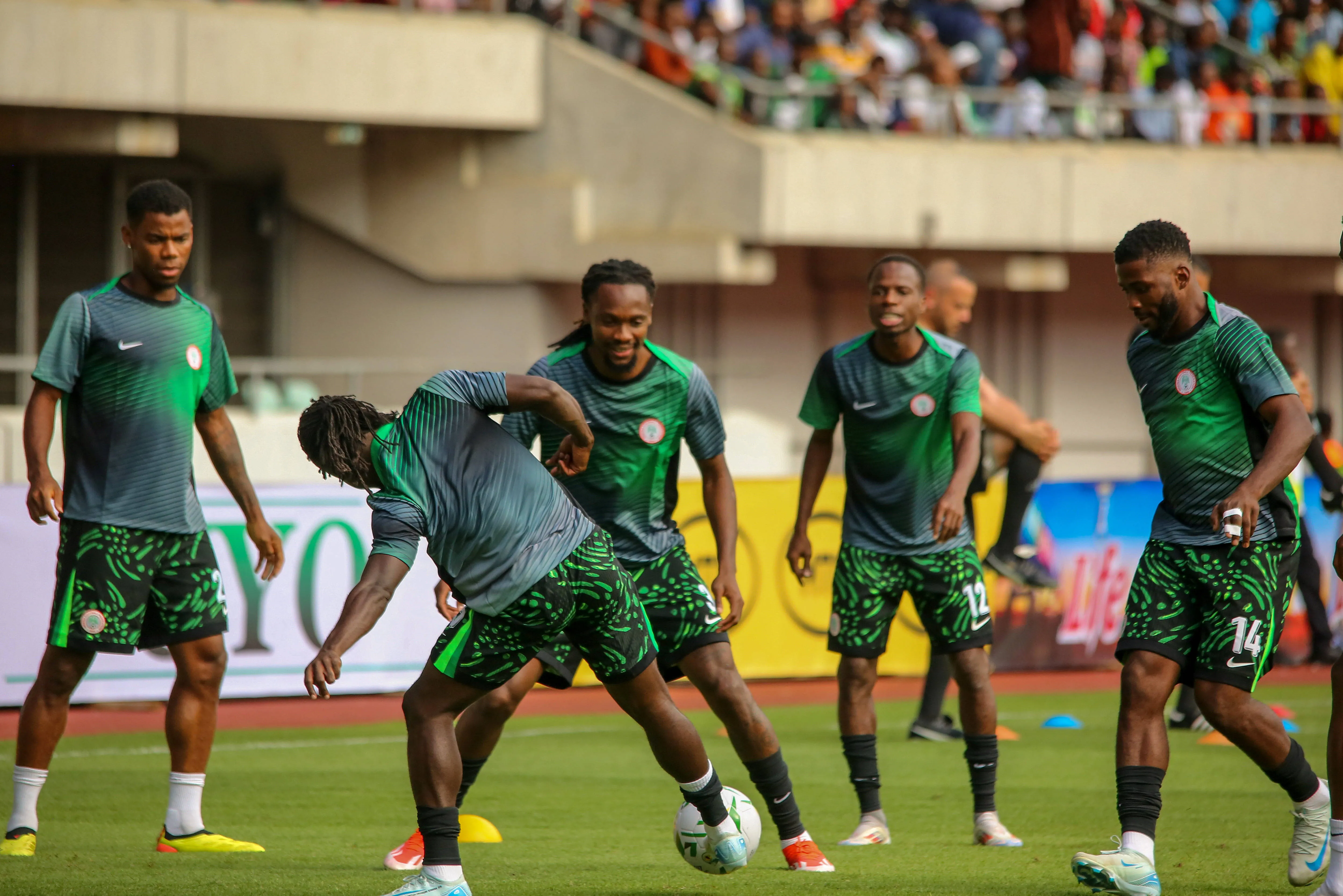 Olisa Ndah of Nigeria during the 2025 Africa Cup of Nations qualifier