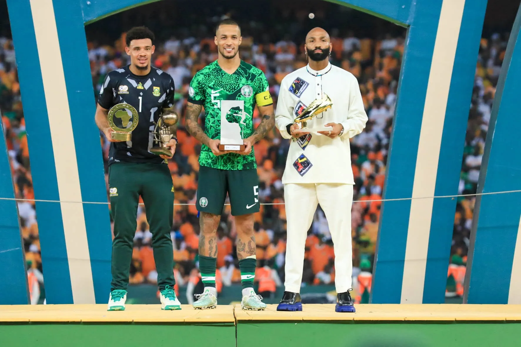 Ronwen Heyden Williams, William Ekong and Emilio Nsue Lopez