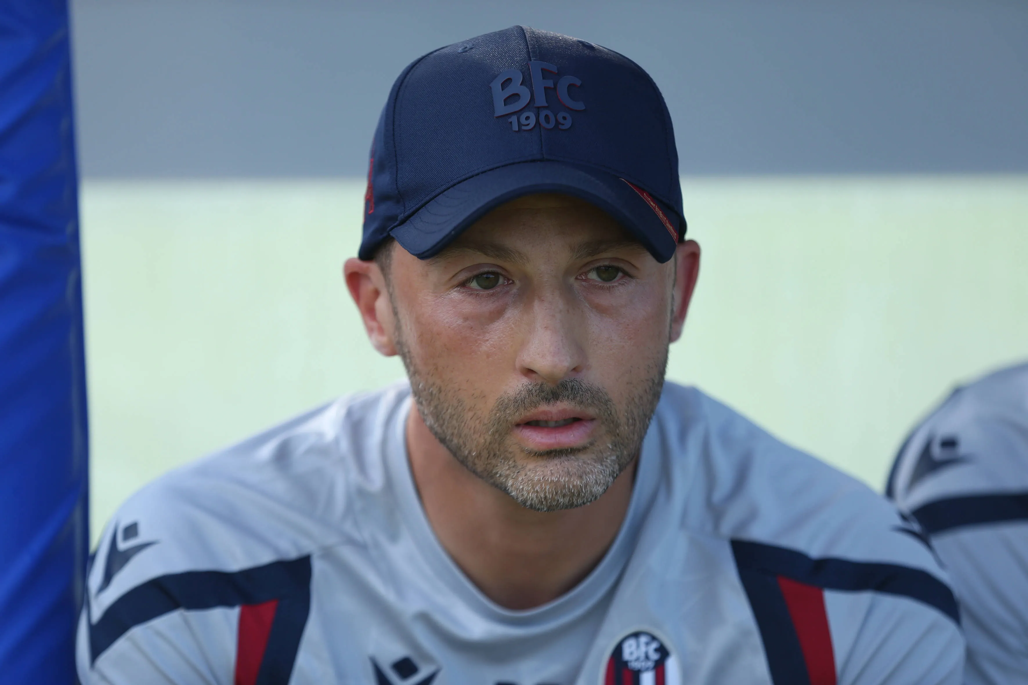 Bolognas manager Domenico Tedesco during the friendly match soccer match between Bologna and Pisa at the Niccol&ugrave; Galli Technical Centre in Casteldebole Bologna , Italy - Saturday, August 8, 2026