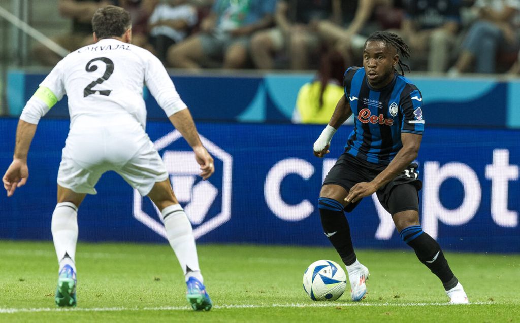 UEFA Super Cup: Lookman caged as Real Madrid overpower Atalanta