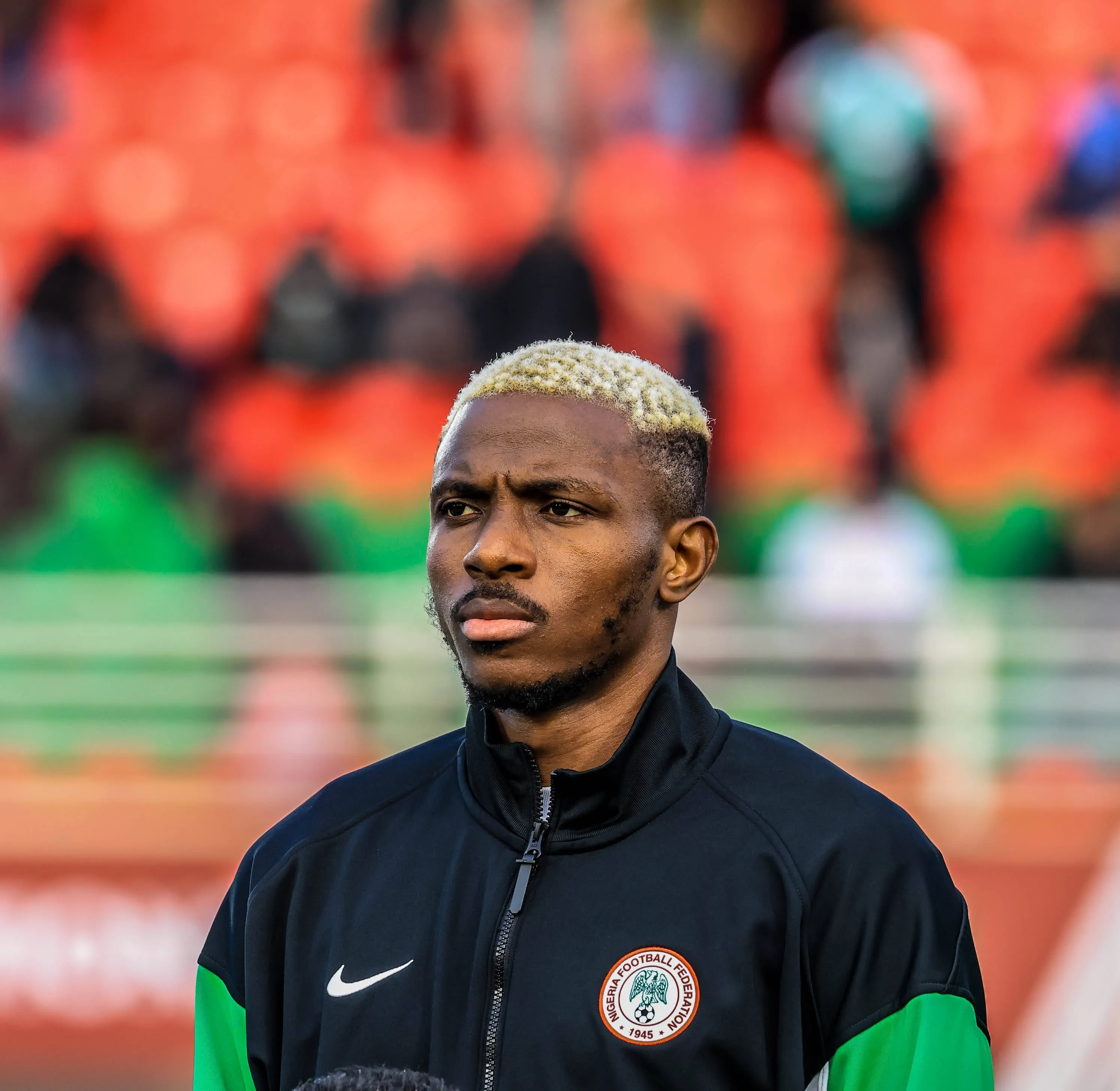 Nigeria's Victor Osimhen during the game against Uganda at AFCON 2025