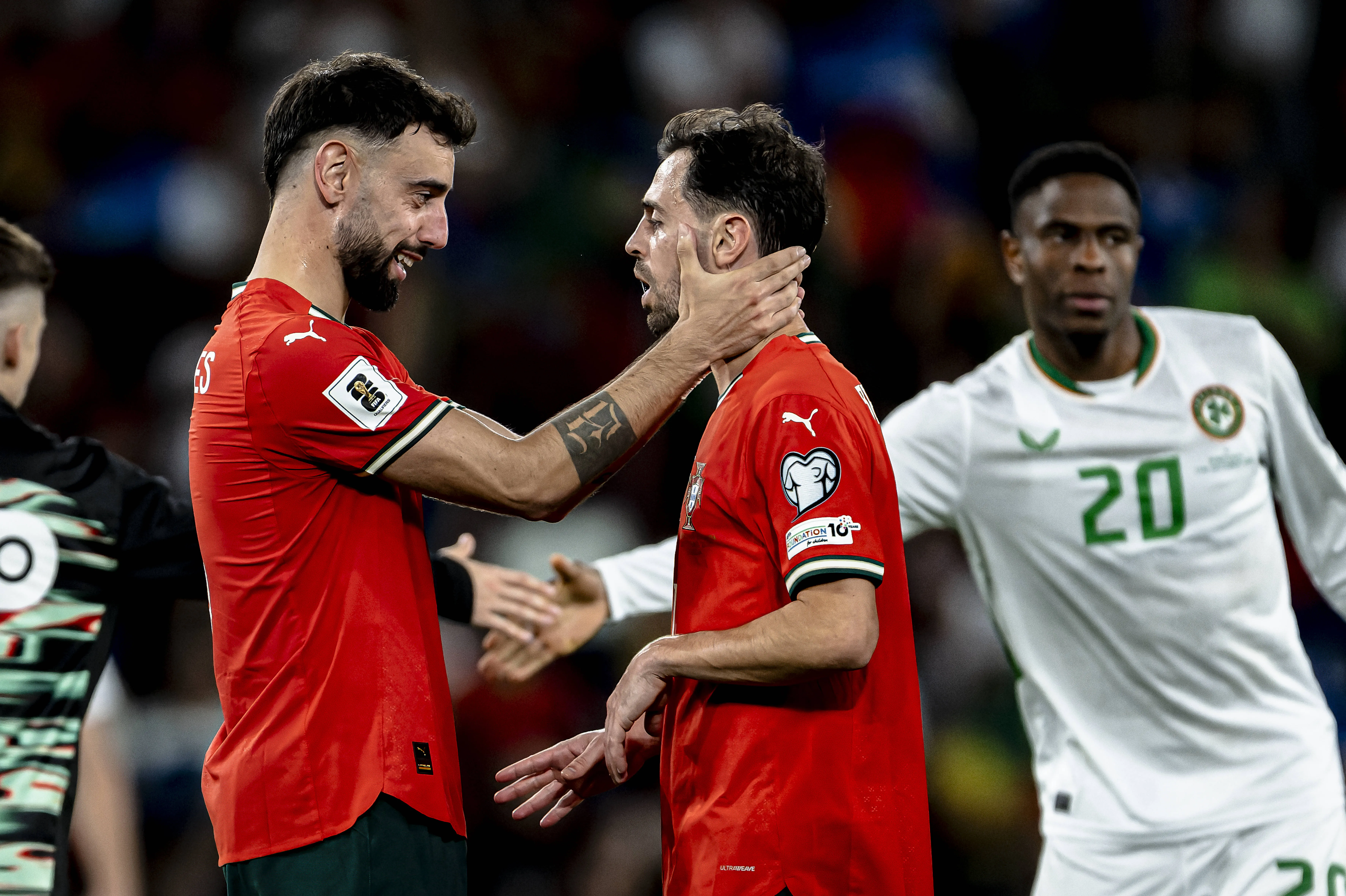 Portugal midfielders Bruno Fernandes and Bernardo Silva