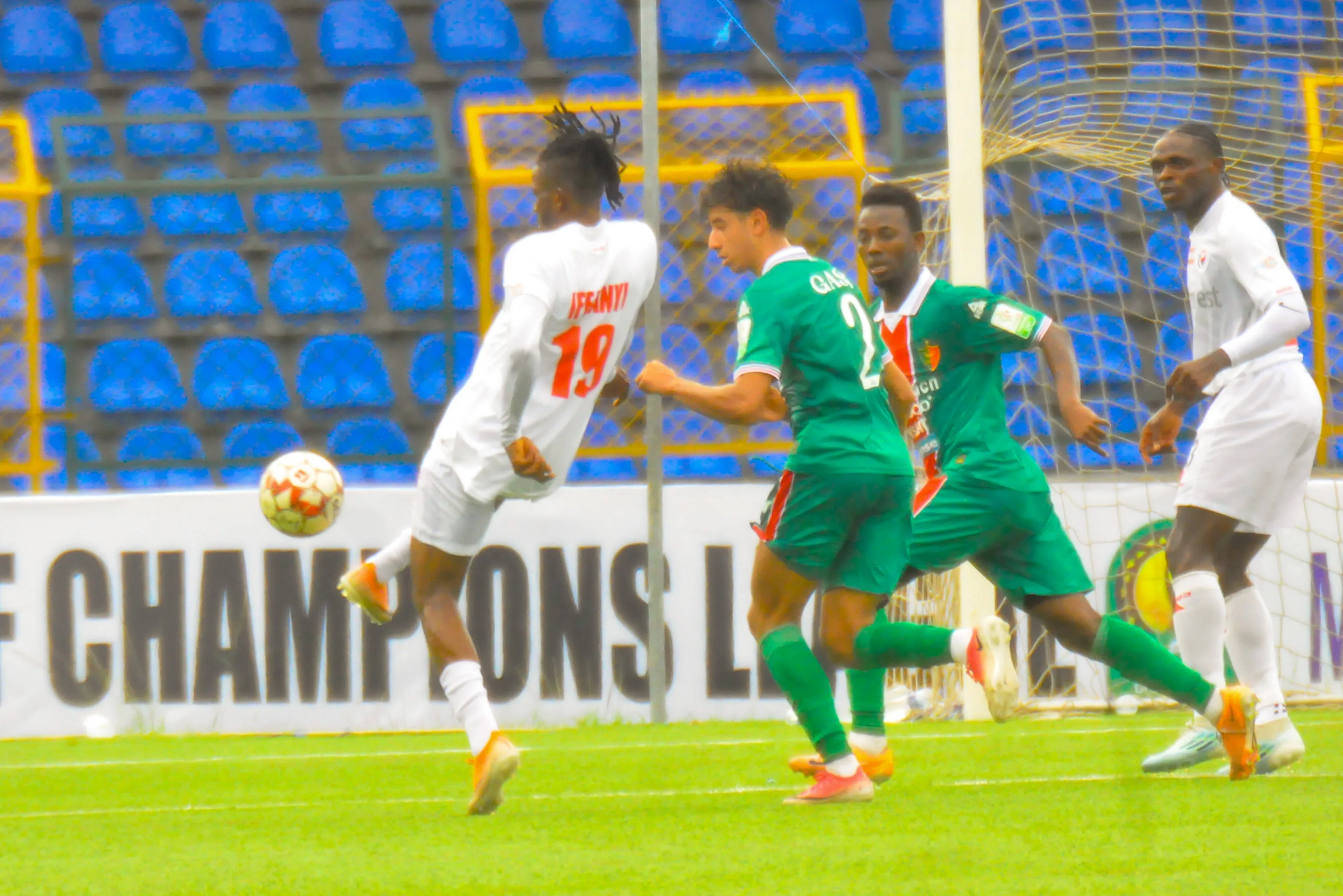 Okechukwu Ifeanyi and Gassi in MC Alger vs Enugu Rangers