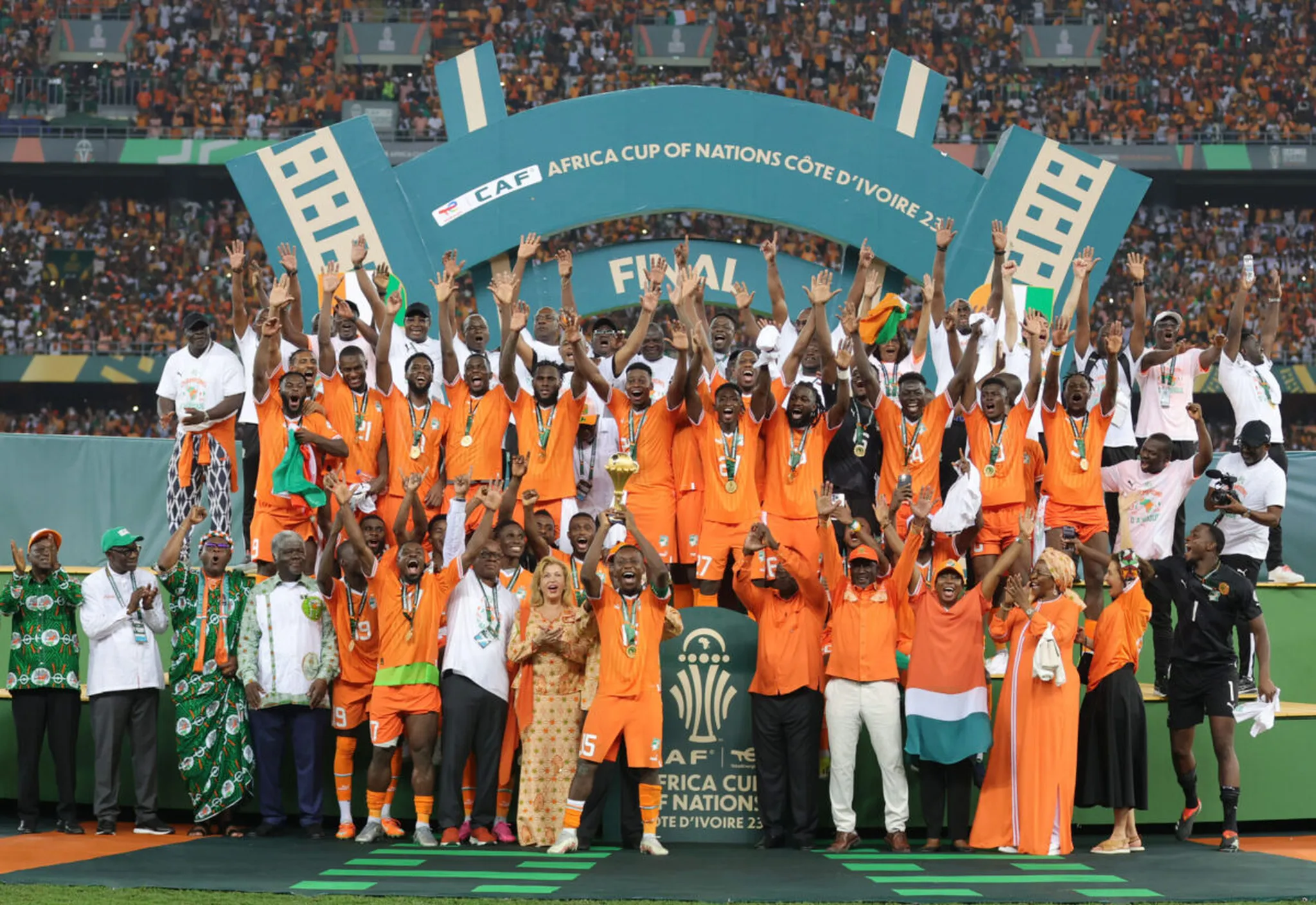 Two Super Eagles star but no place for Nwabali, Osimhen in AFCON Team of the Tournament