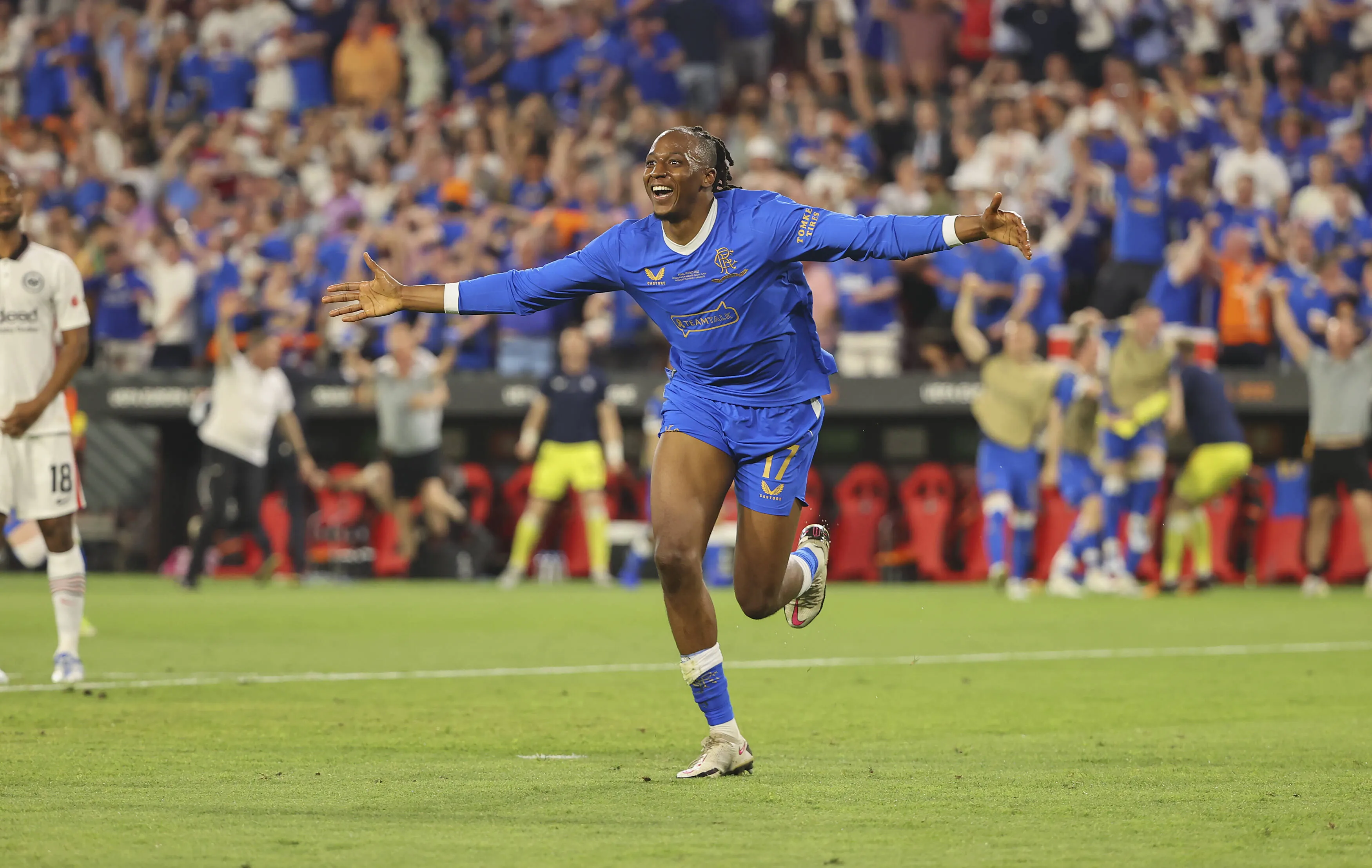 Joe Aribo Glasgow Rangers FC , Goal celebration