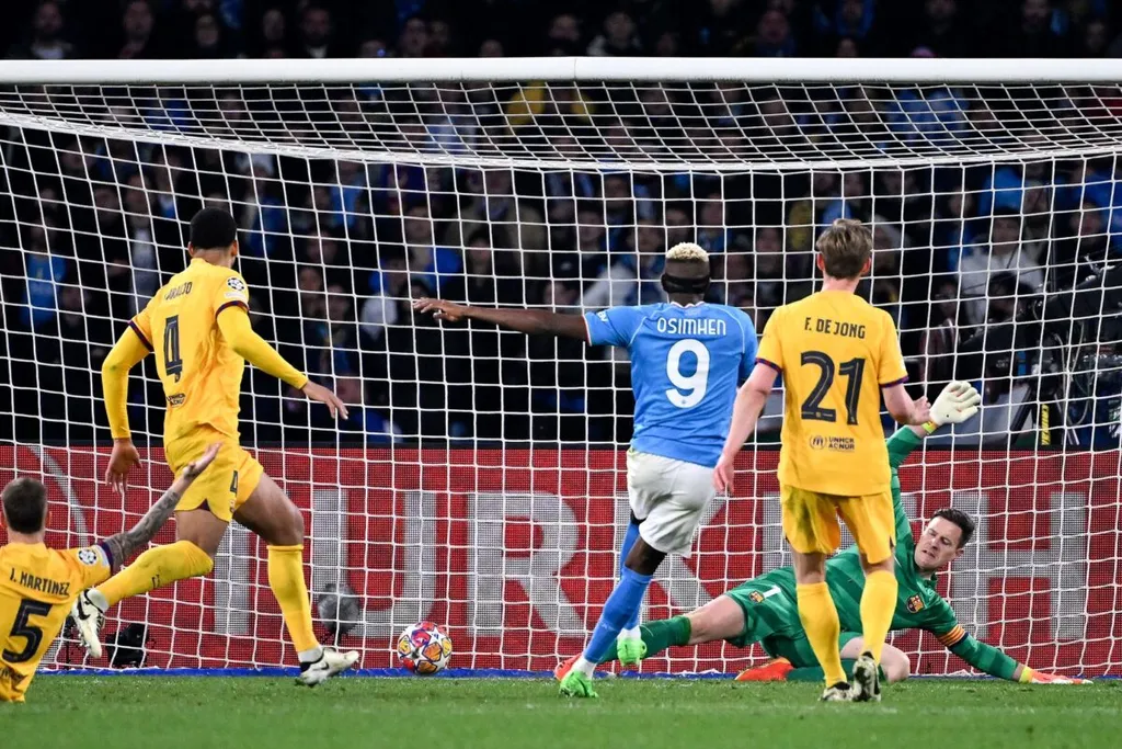 Osimhen’s strike keeps Napoli alive in Champions League last 16 vs Barcelona