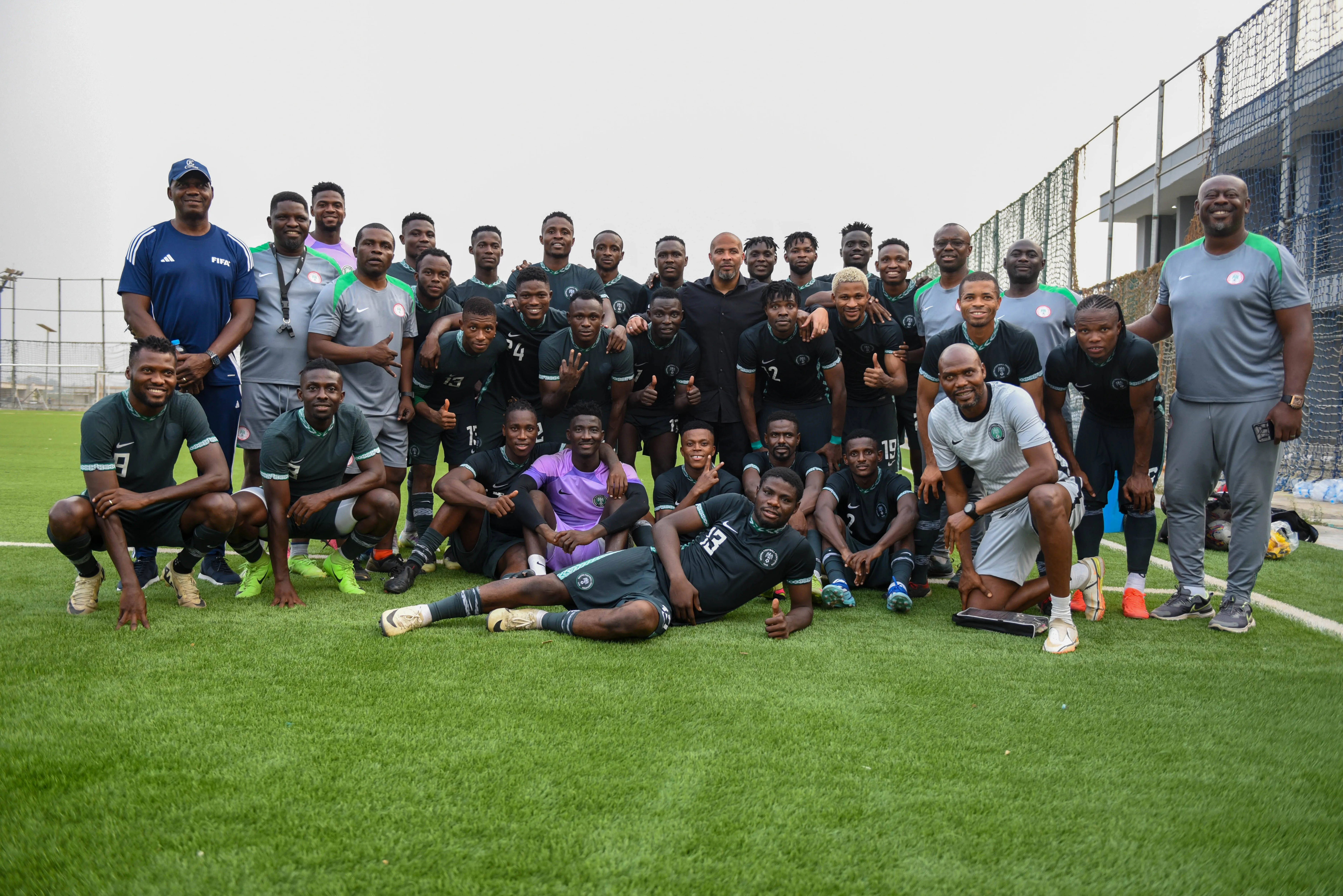 Eric Chelle after the Nigeria Football Federation unveiled the new Head Coach of the Super Eagles, Eric S&Atilde; kou Chelle and a visit to Super Eagles B at Remo Stars Stadium on January 14, 2025 in Remo, Nigeria