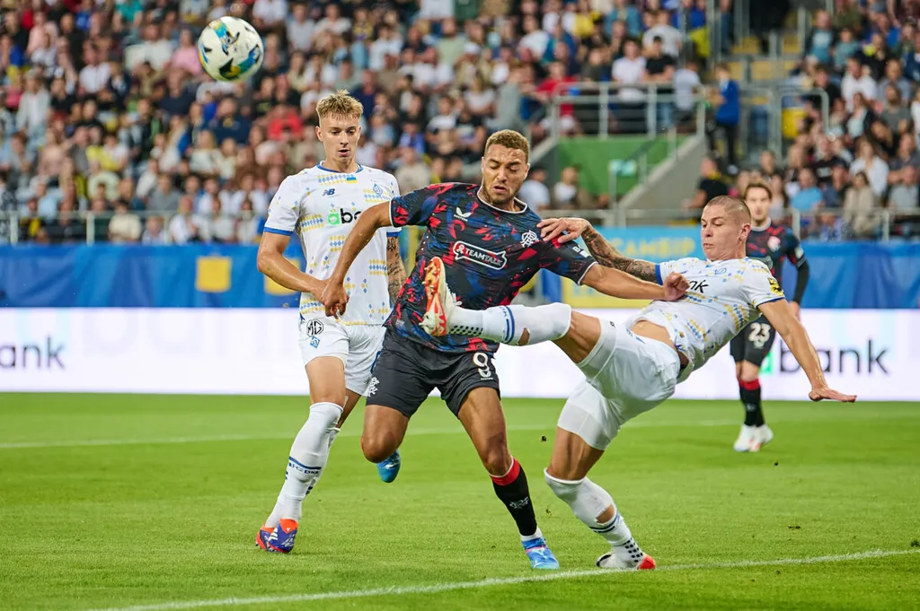 Super Eagles striker Cyriel Dessers in action for Rangers