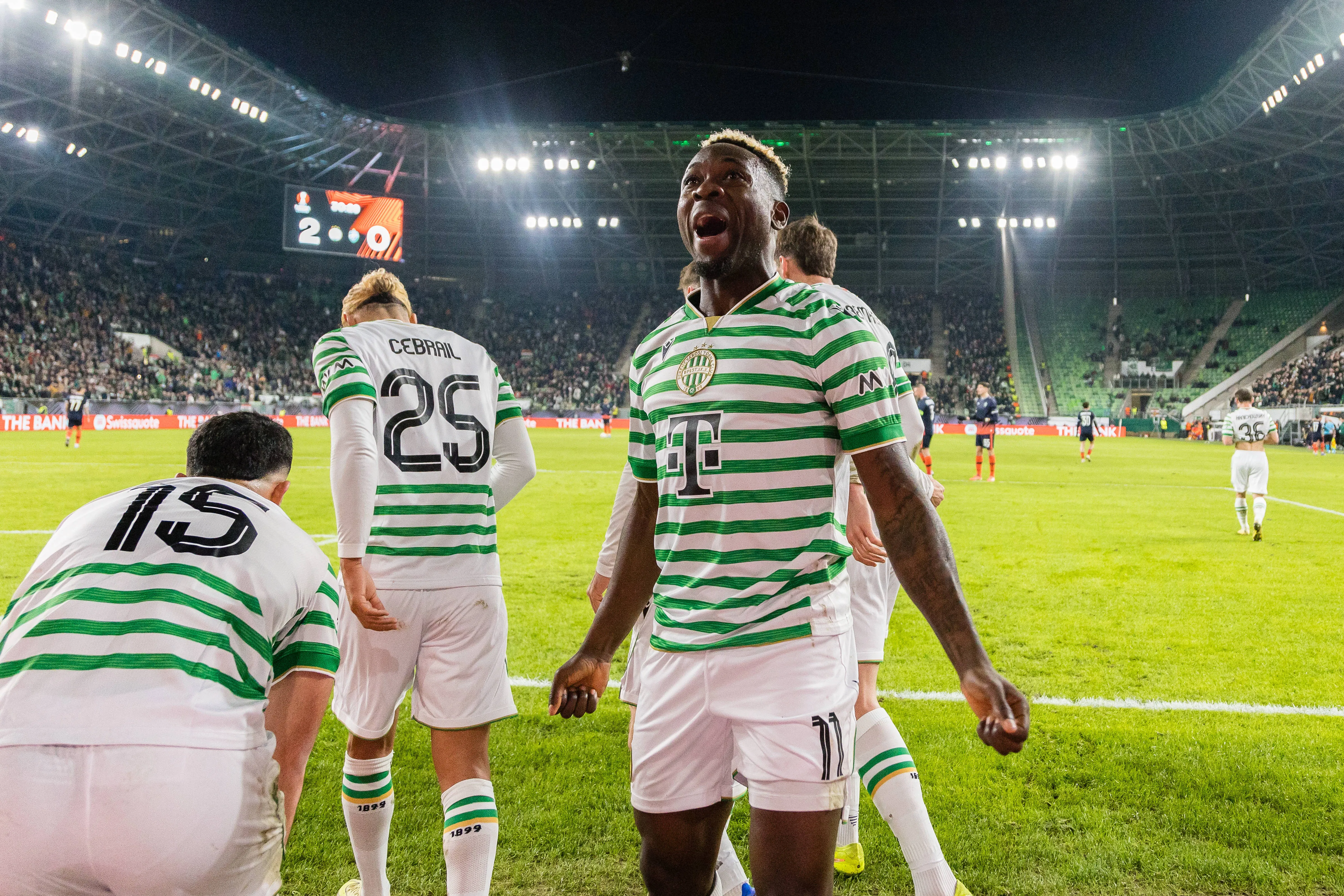 Bamidele Yusuf of Ferencv&aacute;ros 